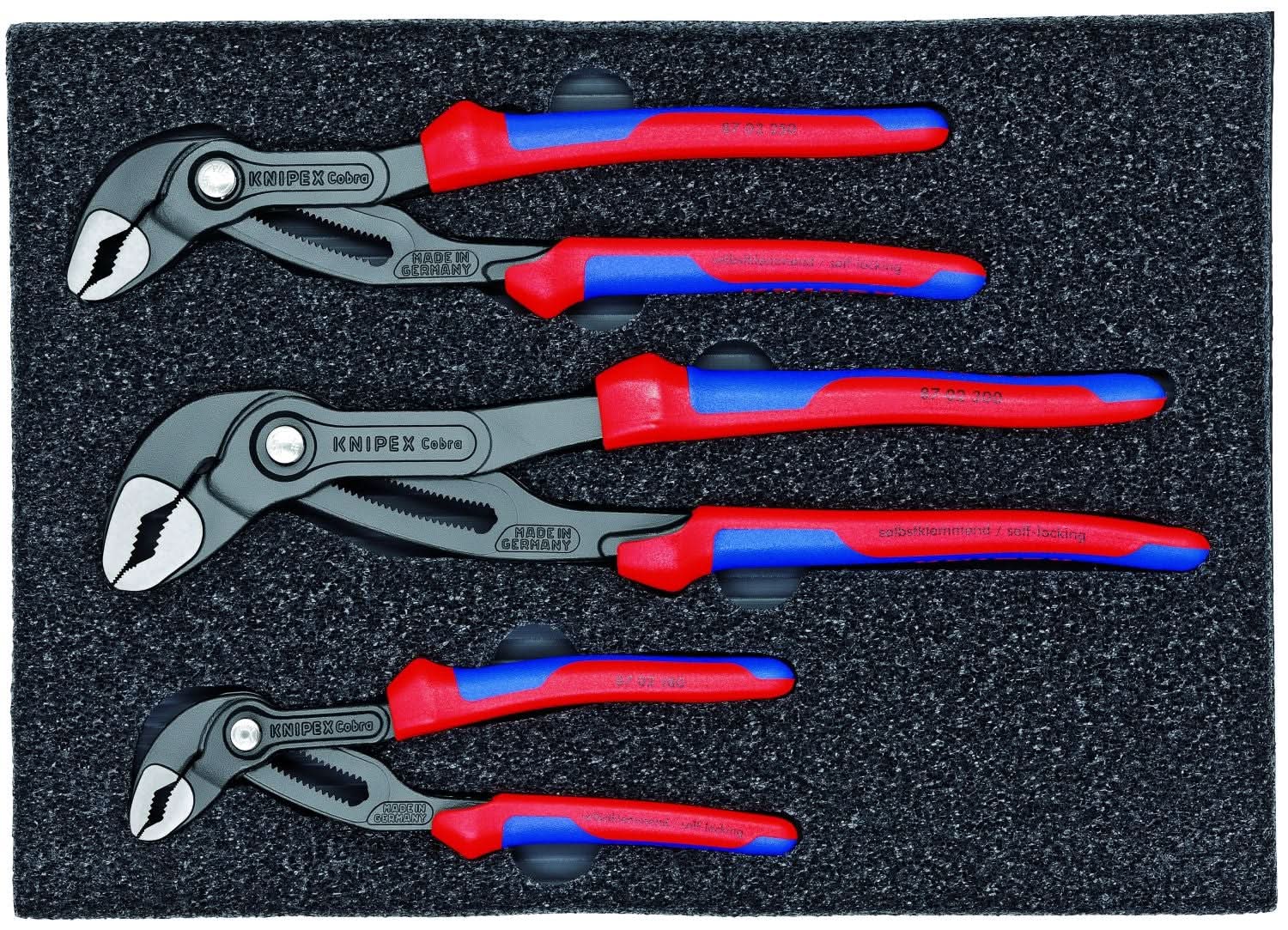 Knipex 9K 00 80 05 US 3 Pc Cobra Water Pump Pliers Set - Image 2