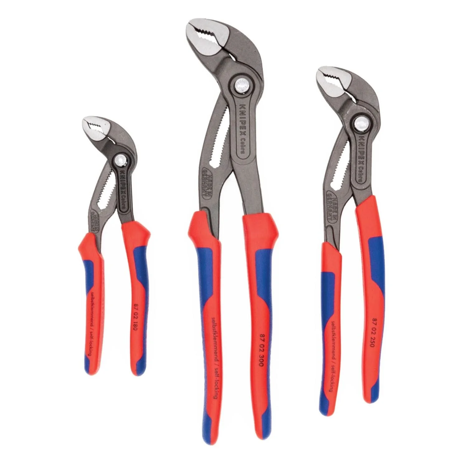 Knipex 9K 00 80 05 US 3 Pc Cobra Water Pump Pliers Set - Image 1