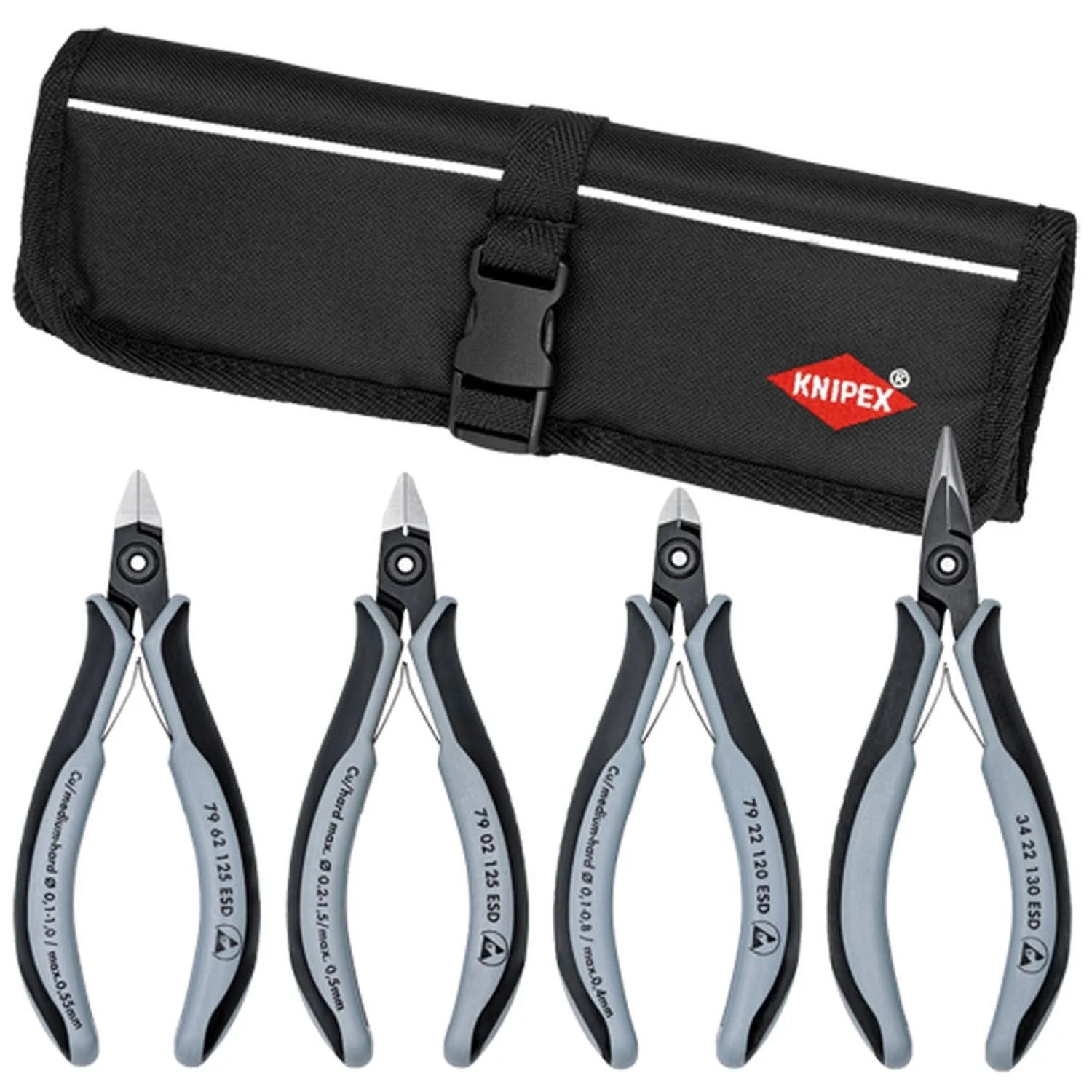 Knipex 9K 00 80 10 US 4 Pc Electronic Pliers Set - Image 1