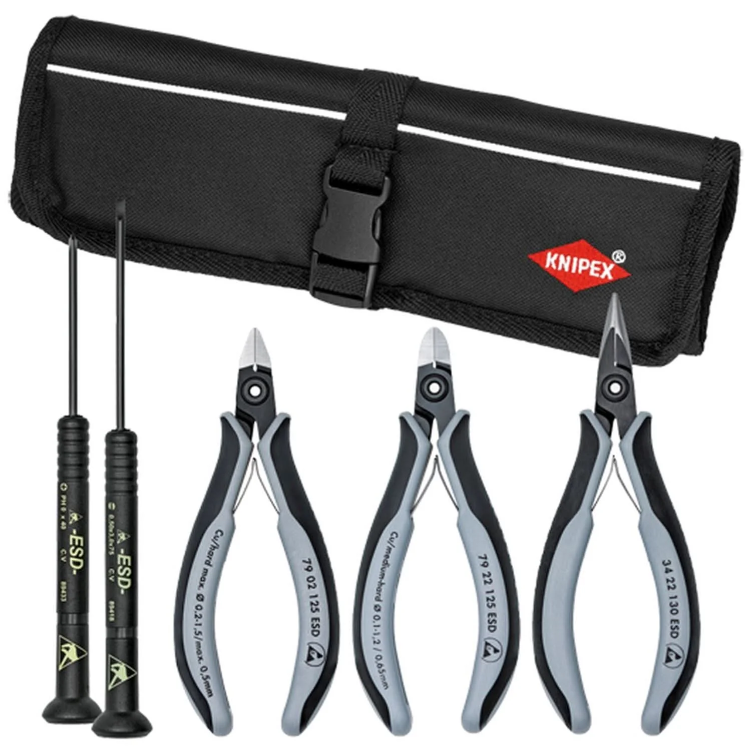 Knipex 9K 00 80 11 US 5 Pc Electronic Tool Set - Image 1