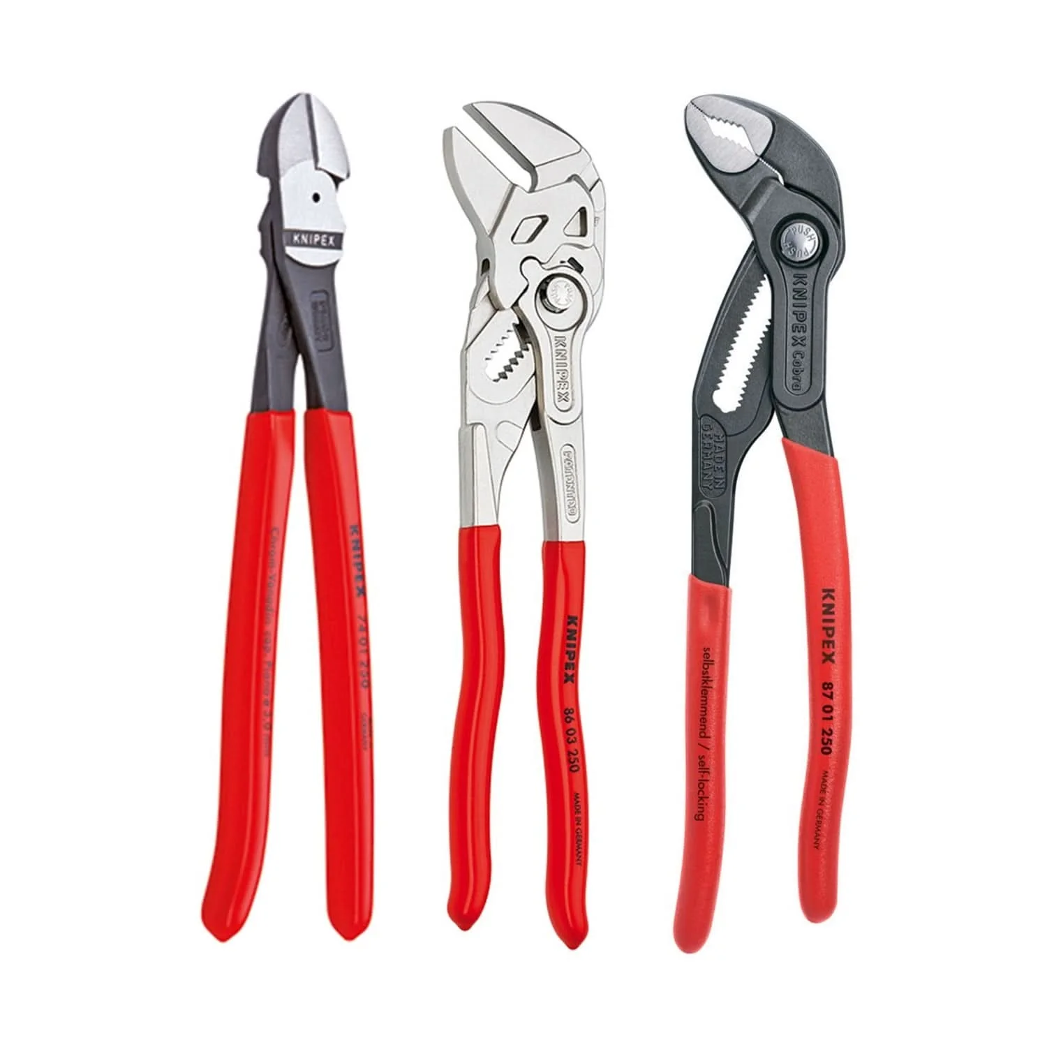 Knipex 9K 00 80 117 US 3 Pc 10" Pliers Set - Image 1