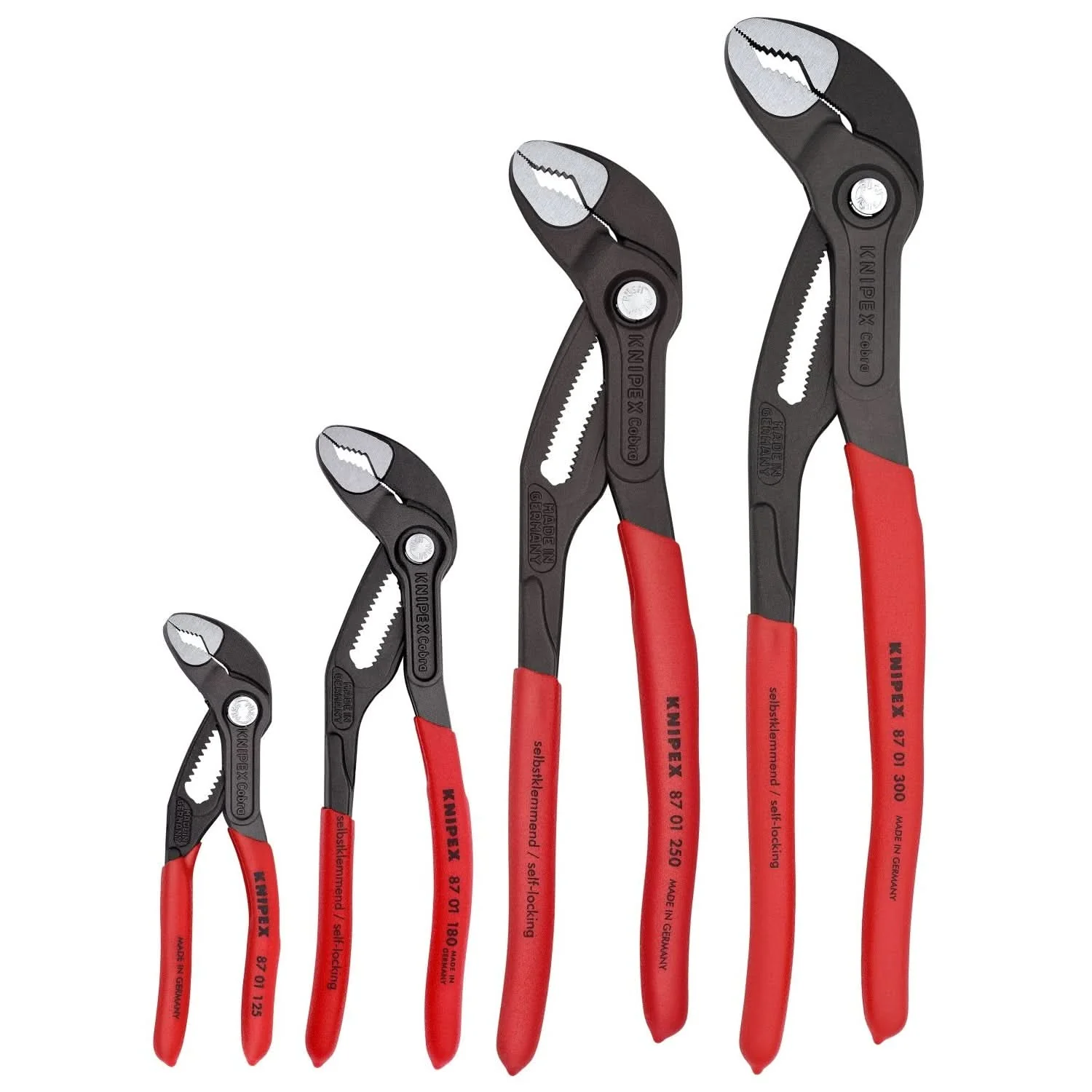 Knipex 9K 00 80 143 US 4 Pc Cobra Pliers Set - Image 1
