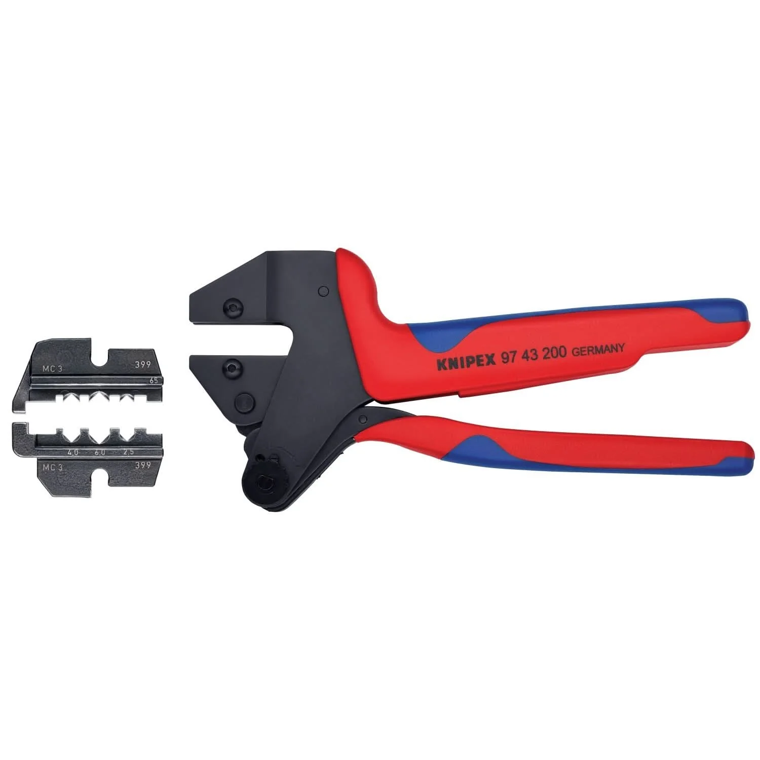 Knipex 9K 00 80 60 US Crimp System Pliers (97 43 200) and Crimp Die: Solar Connectors for MC3 Multi Contact (97 49 65) Packaged In A Protective Plastic Case - Image 1