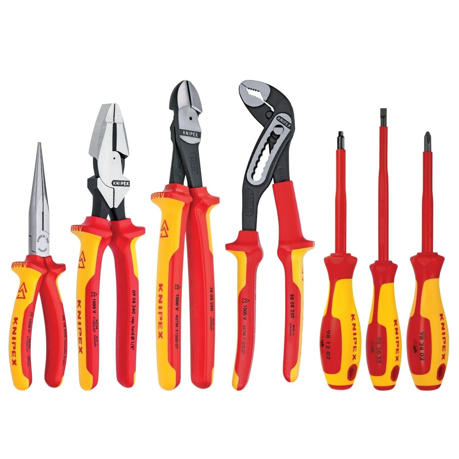 Knipex 9K 98 98 26 US 7 Pc Pliers/Screwdriver Tool Set - Image 1