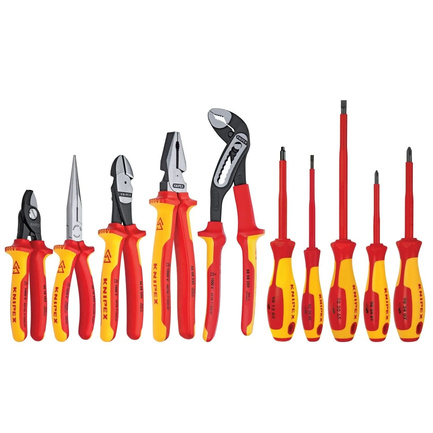 Knipex 9K 98 98 30 US 10 Pc Pliers and Screwdriver Tool Set-1000V Insulated in Hard Case - Image 1