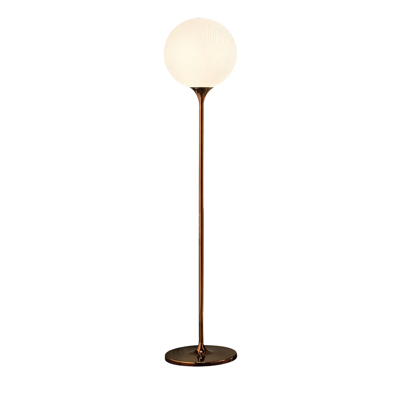 MASIERO | TEE GLOSSY GLAVANIC COPPER METAL AND GLASS FLOOR LAMP | ,315.00