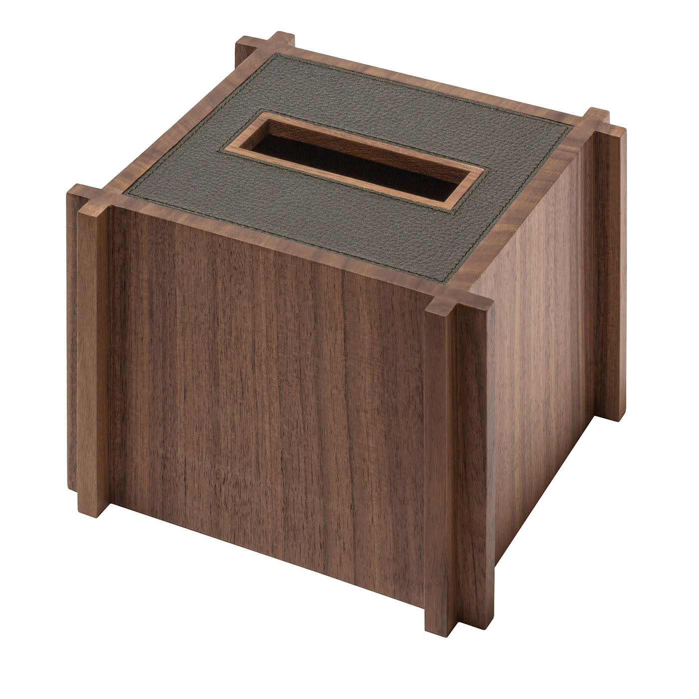 GIOBAGNARA | STRUCTURA LEATHER AND WOOD TISSUE HOLDER #2 | $770.00 - Image 1