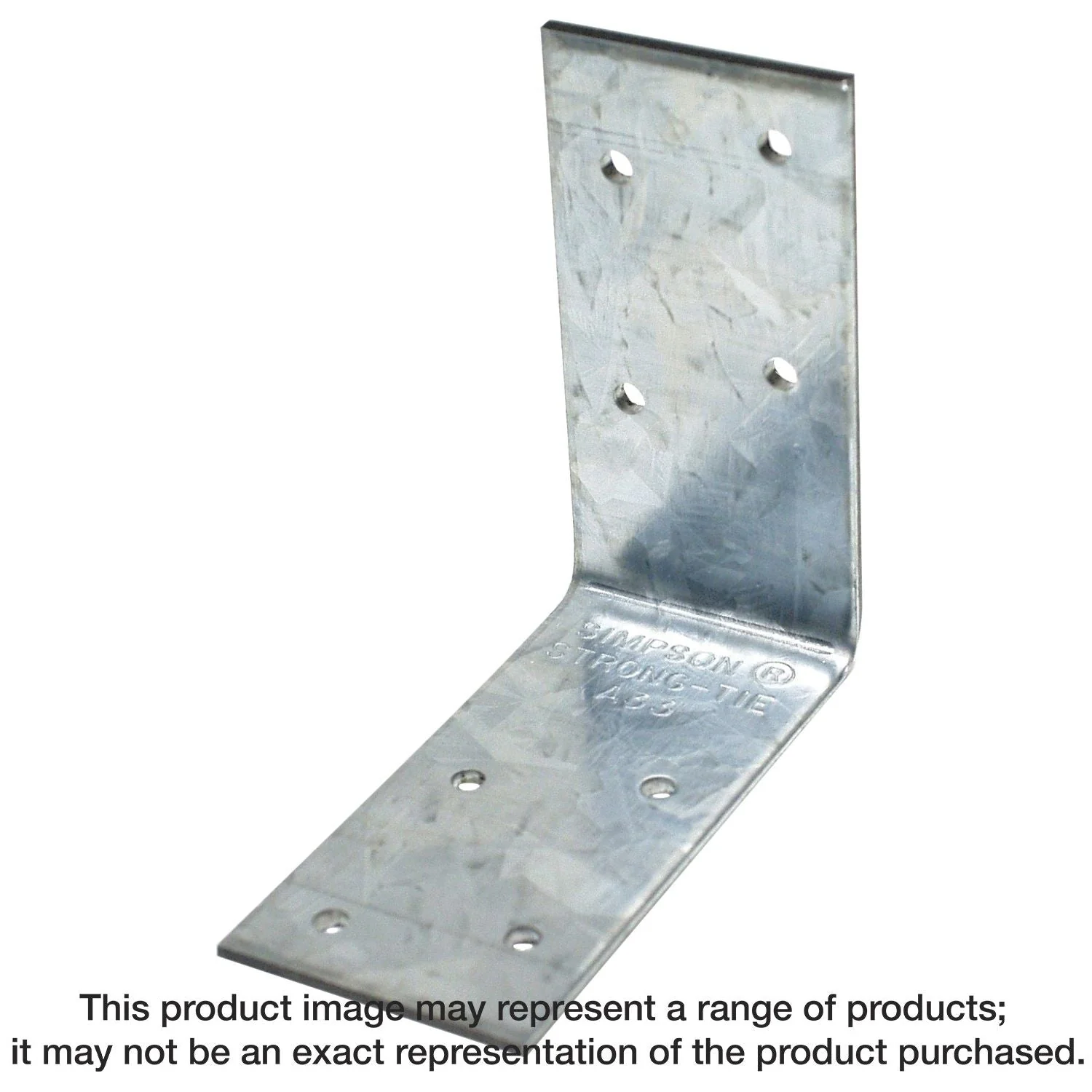 Simpson Strong-Tie A33 3-in. x 3-in. x 1-1/2-in. Galvanized Angle - Image 3