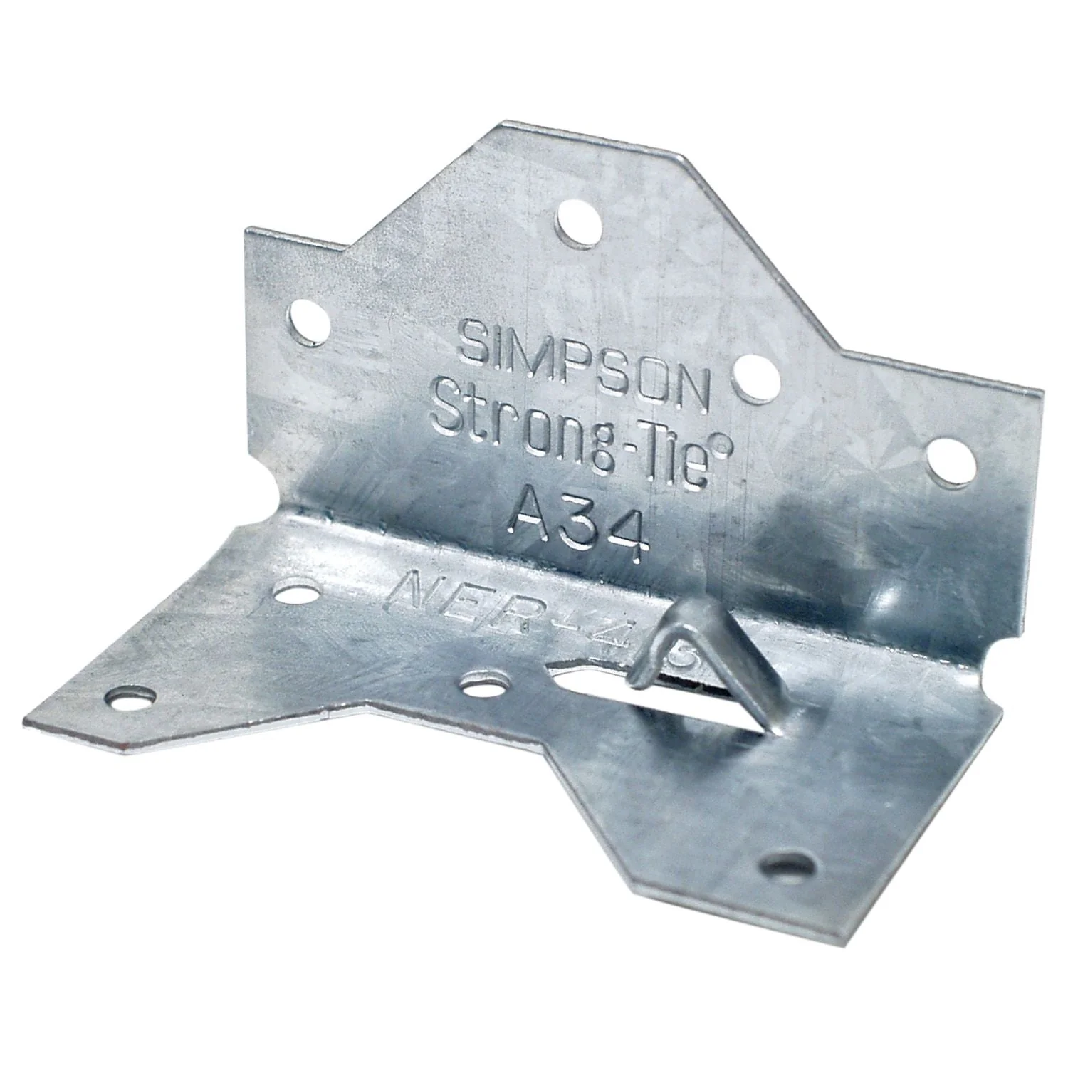 Simpson Strong-Tie A34Z 1-7/16-in. x 2-1/2in. ZMAX Galvanized Framing Angle - Image 2