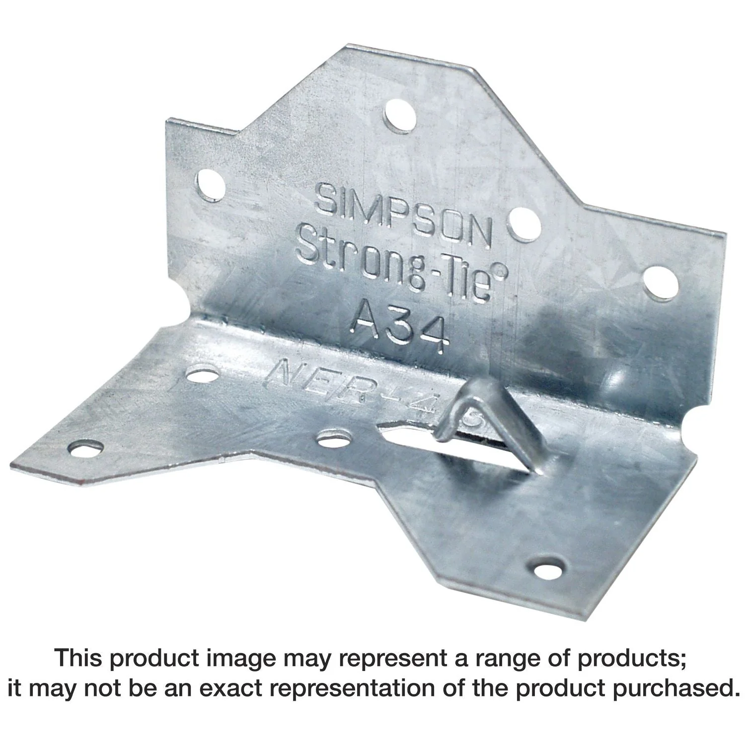 Simpson Strong-Tie A34Z 1-7/16-in. x 2-1/2in. ZMAX Galvanized Framing Angle - Image 3