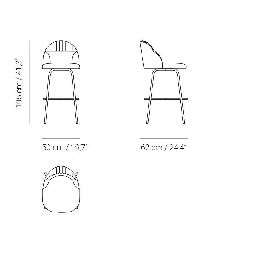 COLECCION ALEXANDRA | Cricket bar stool | $3,435.26 - Image 2