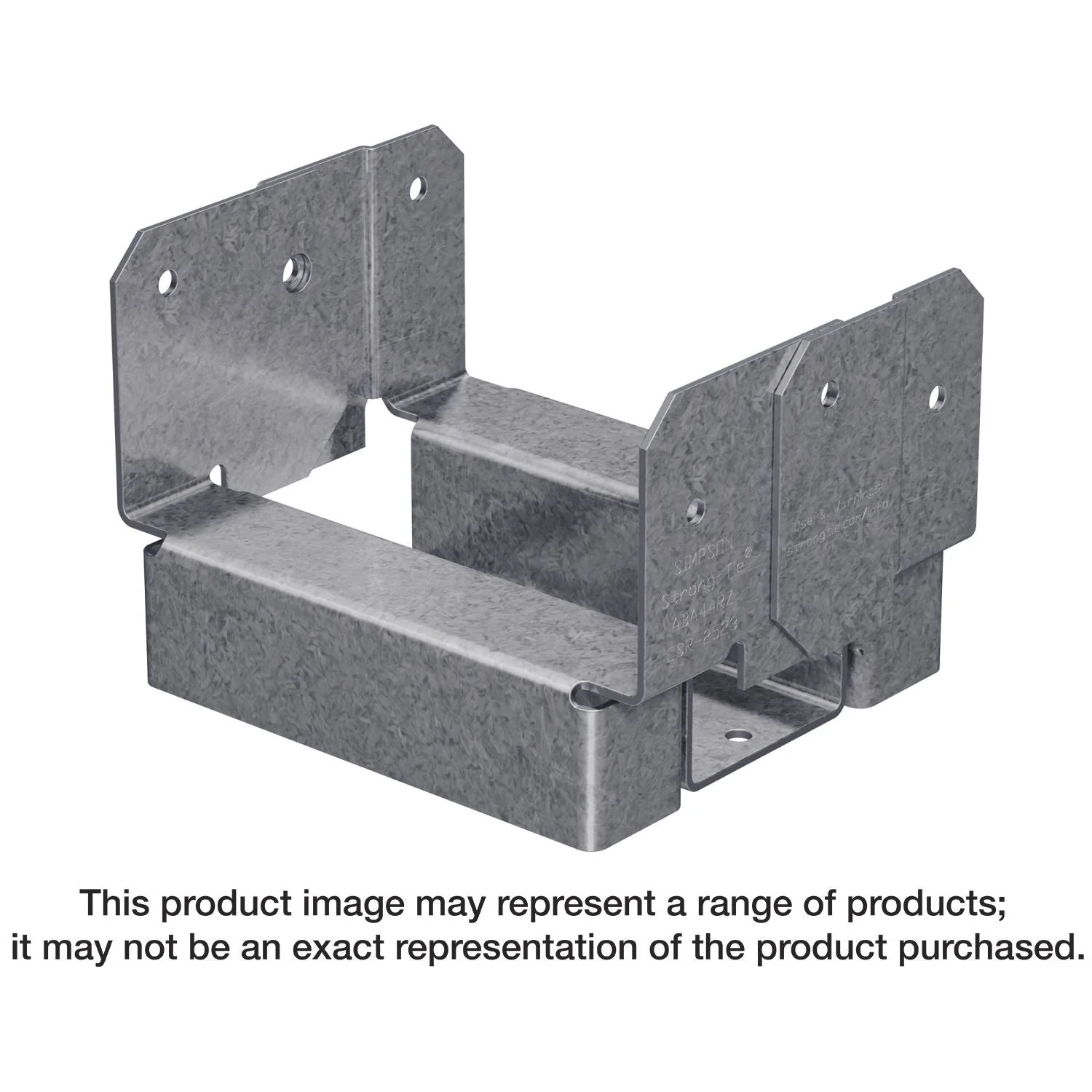 Simpson Strong-Tie ABA44RZ ABA ZMAX Galvanized Adjustable Standoff Post Base for 4×4 Rough