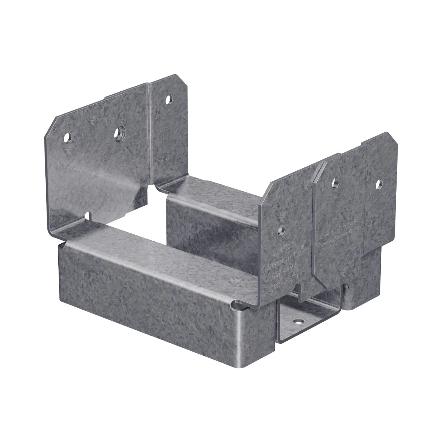 Simpson Strong-Tie ABA44RZ ABA ZMAX Galvanized Adjustable Standoff Post Base for 4x4 Rough - Image 3