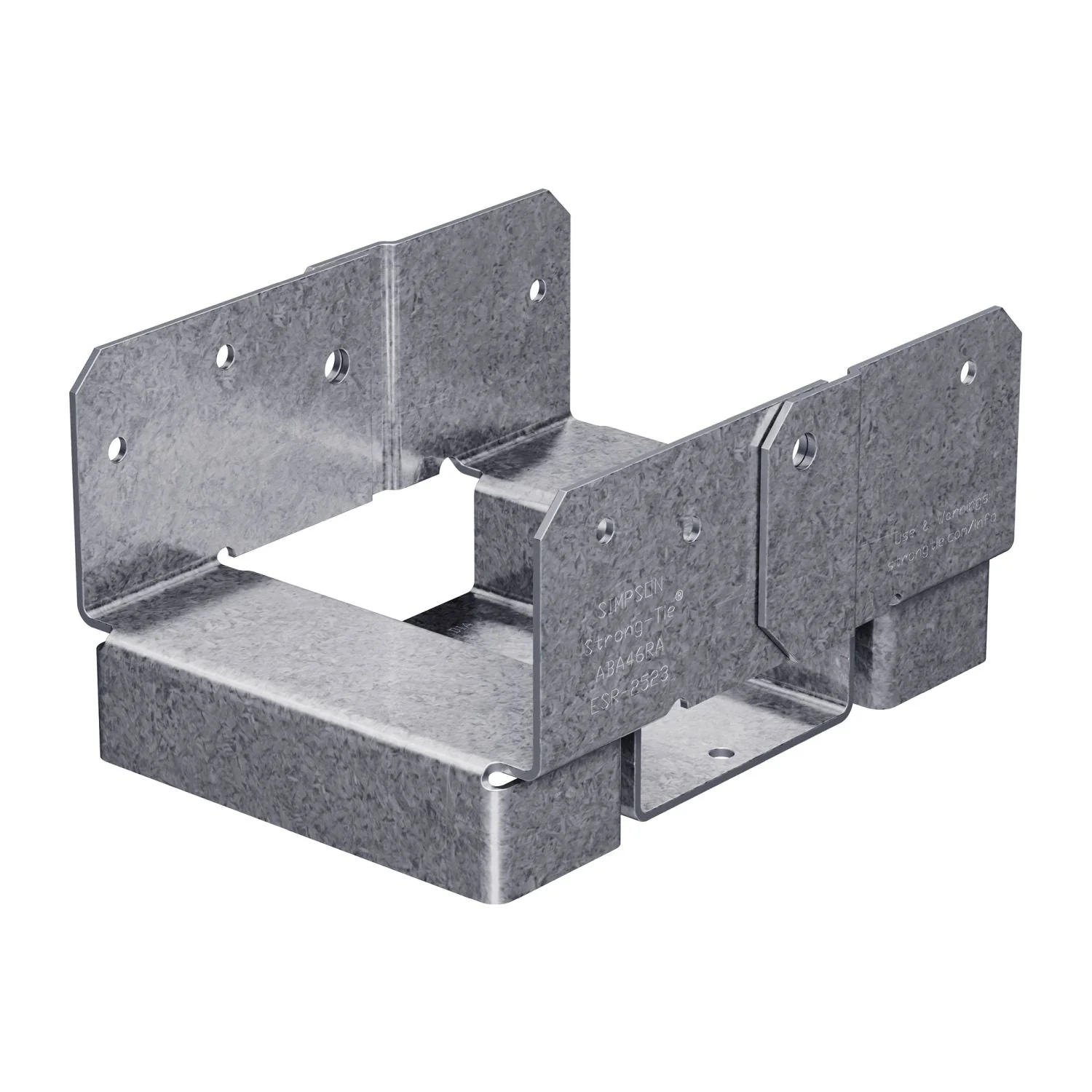 Simpson Strong-Tie ABA46RZ ABA ZMAX Galvanized Adjustable Standoff Post Base for 4x6 Rough - Image 3