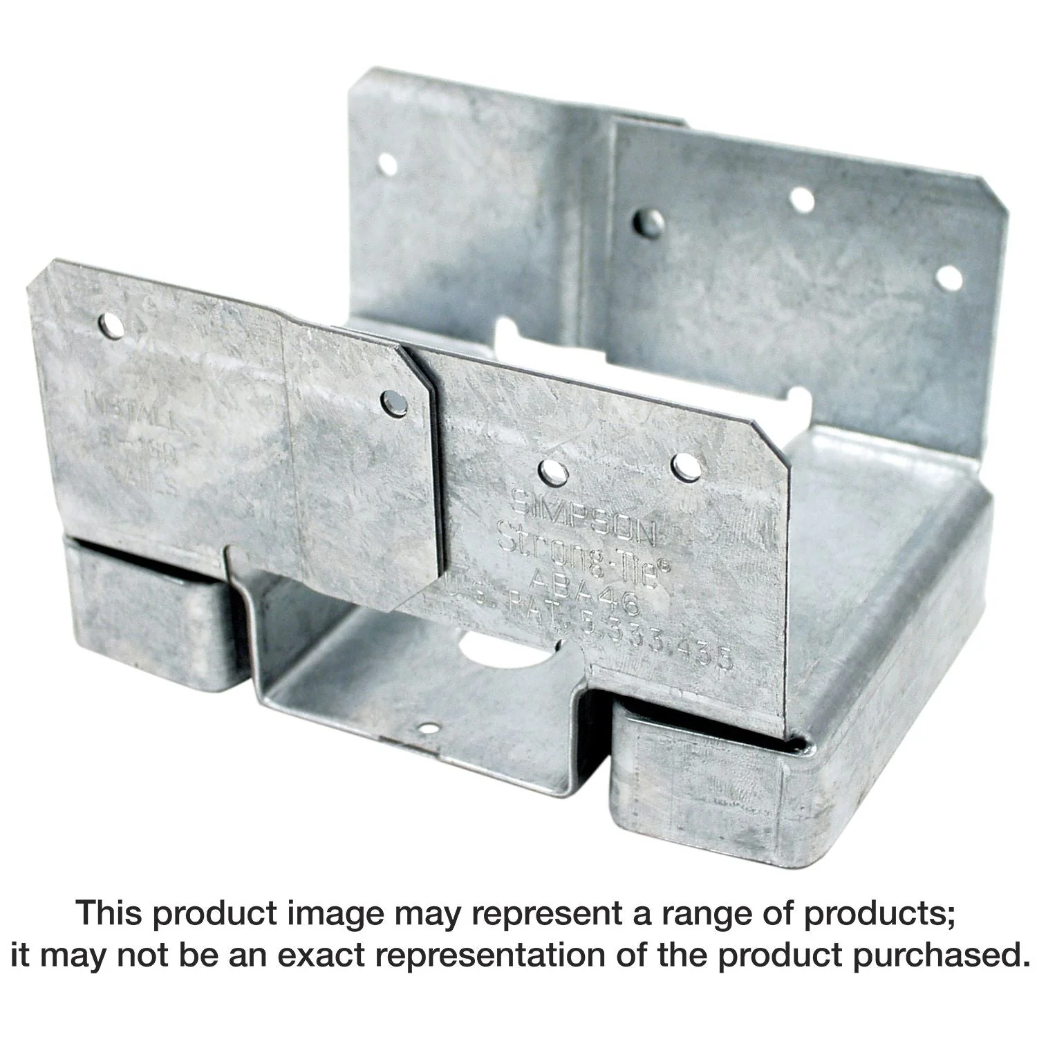 Simpson Strong-Tie ABA46Z ABA ZMAX Galvanized Adjustable Standoff Post Base for 4×6