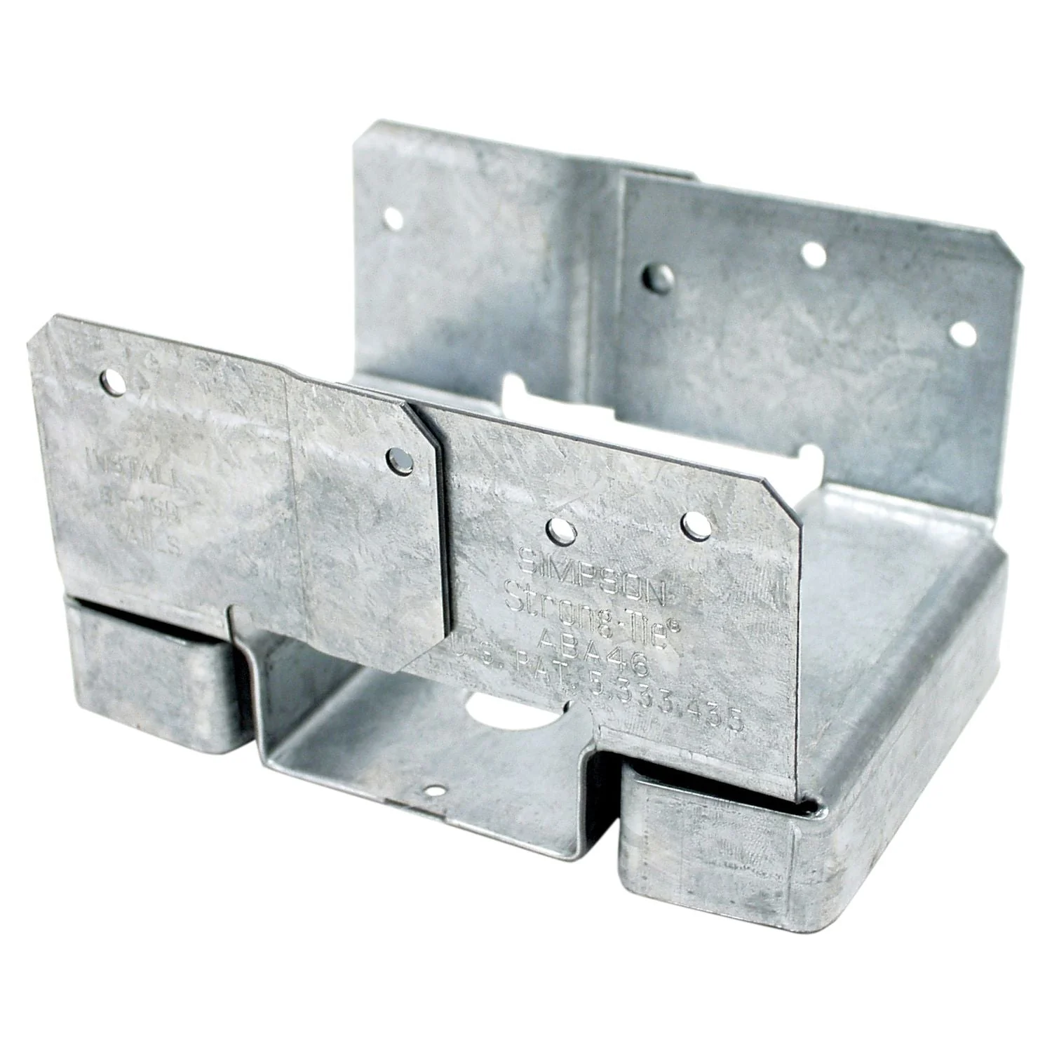 Simpson Strong-Tie ABA46Z ABA ZMAX Galvanized Adjustable Standoff Post Base for 4x6 - Image 3