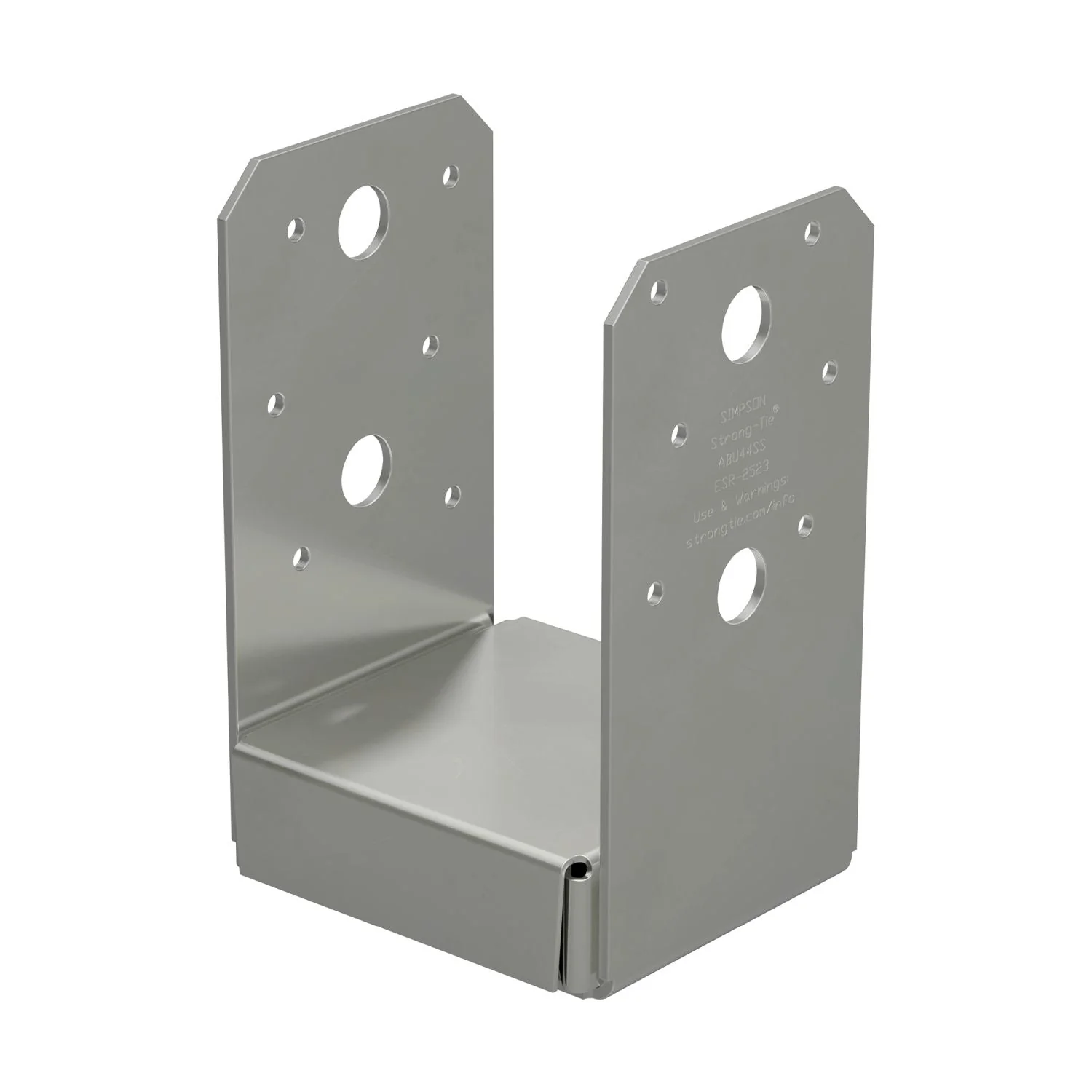 Simpson Strong-Tie Stainless-Steel Adjustable Post Base for 4x4 (ABU44SS) - Image 2