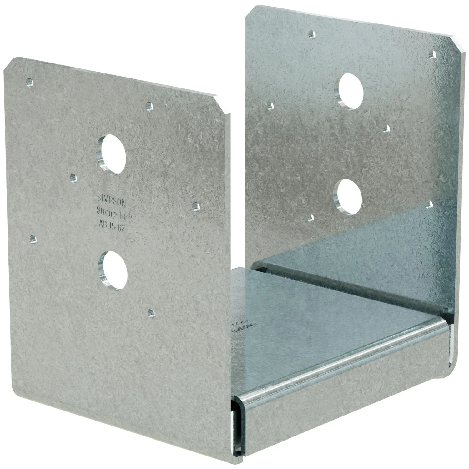 Simpson Strong-Tie ABU5-6Z ABU ZMAX Galvanized Adjustable Standoff Post Base for 5-1/8-in. x 6-in. Engineered Lumber - Image 3