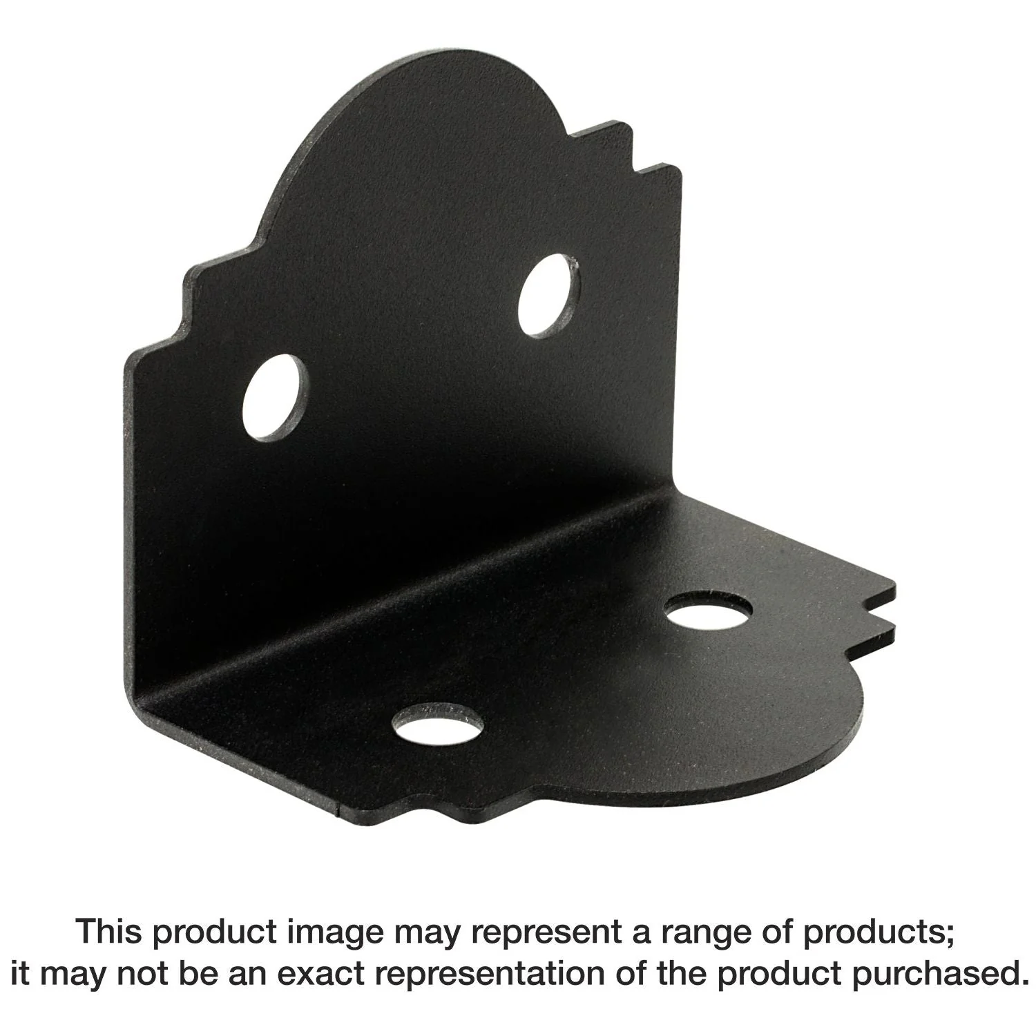 Simpson Strong-Tie APA6 Outdoor Accents Mission Collection ZMAX, Black Powder-Coated 90° Angle for 6x - Image 1