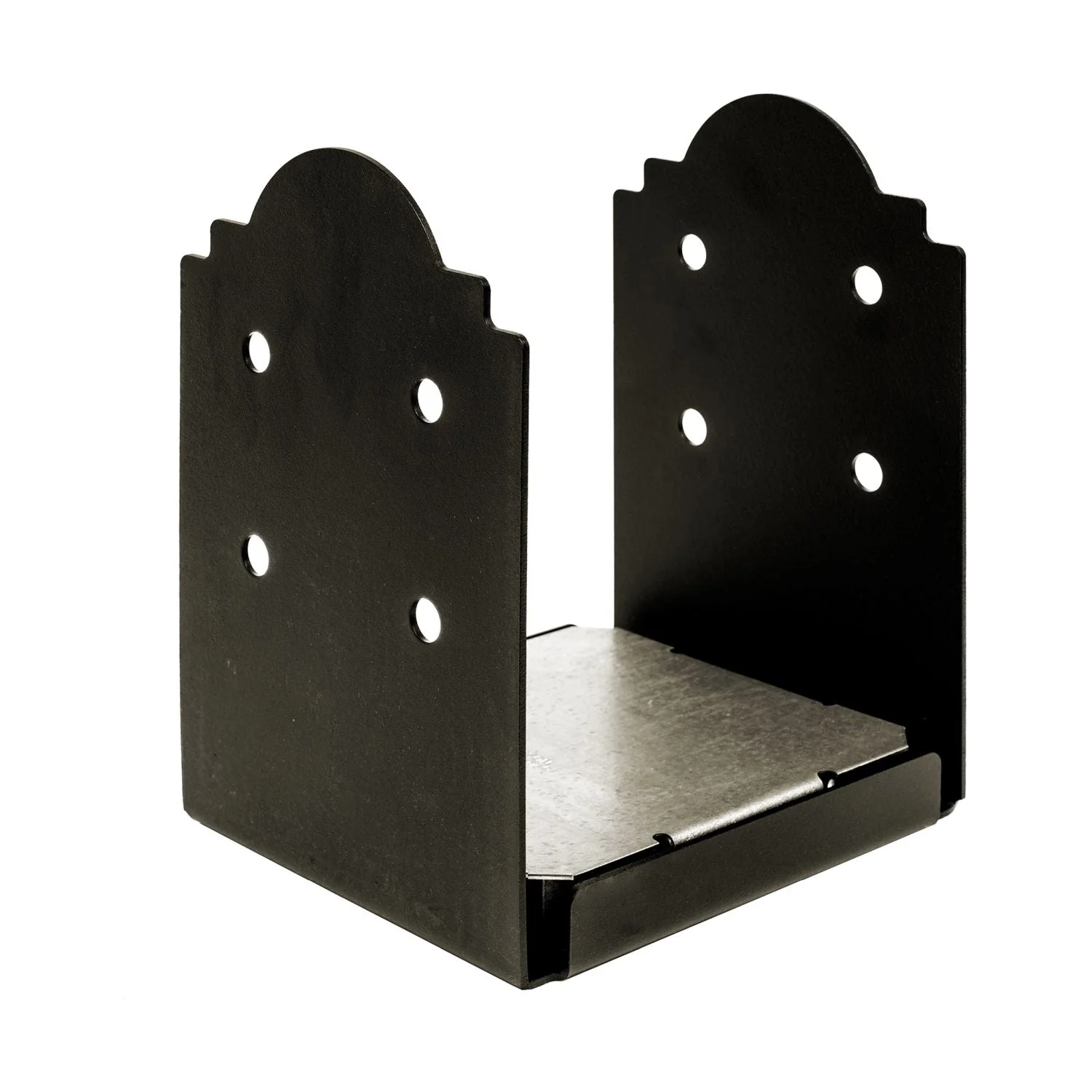 Simpson Strong-Tie Outdoor Accents Mission Collection ZMAX, Black Powder-Coated Post Base for 10x10 Rough (APB1010R) - Image 1