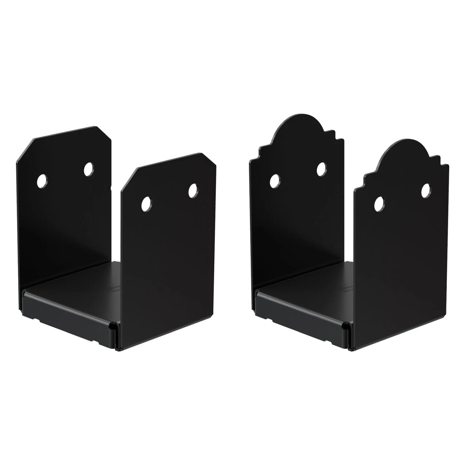 Simpson Strong-Tie Outdoor Accents Mission Collection ZMAX, Black Powder-Coated Post Base for 6x6 (APB66) - Image 3