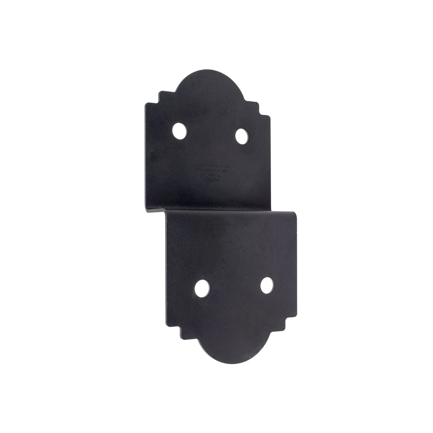 Simpson Strong-Tie APDJT2-6 Outdoor Accents Mission Collection 5-in. ZMAX, Black Powder-Coated Deck Joist Tie for 2x - Image 3