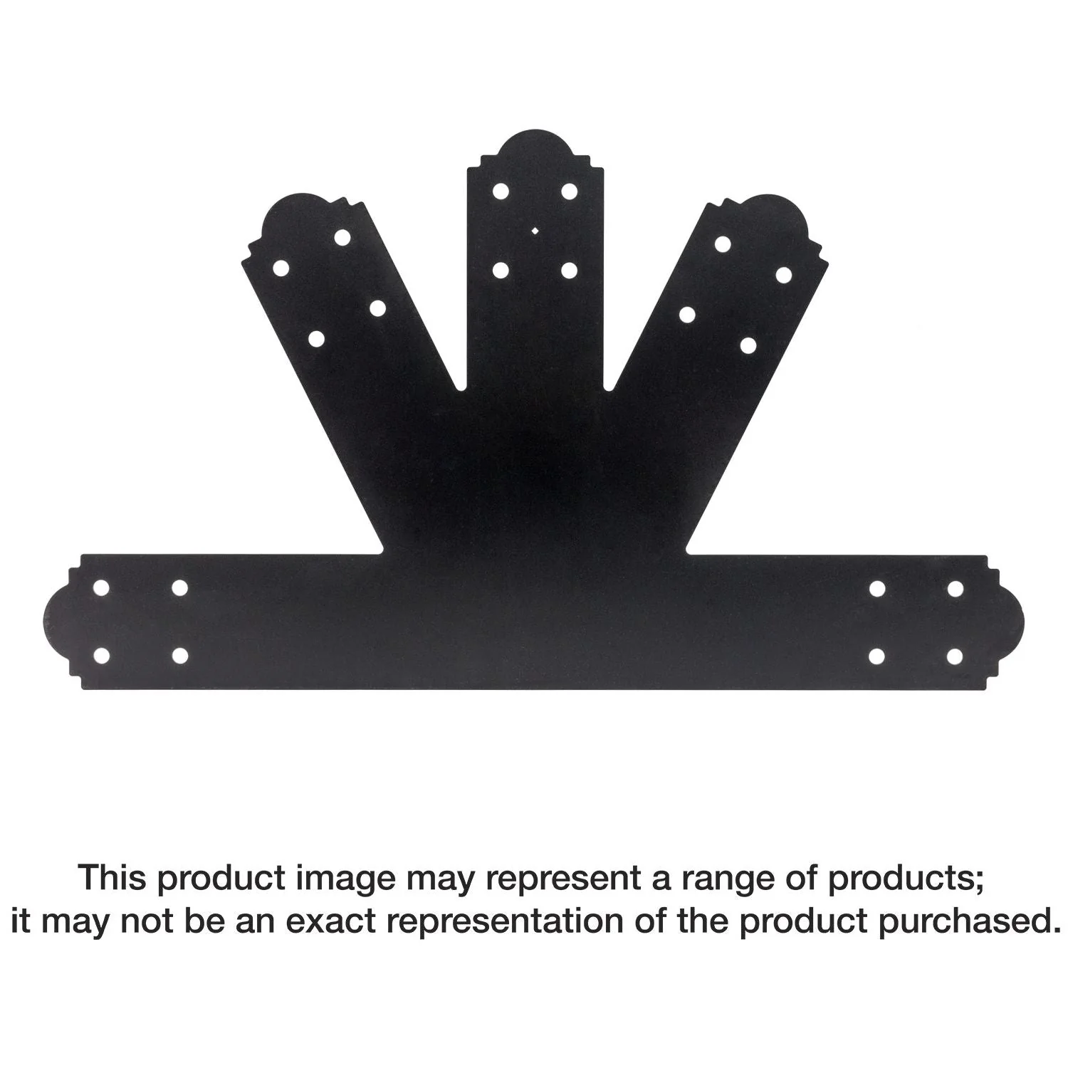 Simpson Strong-Tie APGP612 Outdoor Accents Mission Collection 6:12 Pitch ZMAX, Black Powder-Coated Gable Plate - Image 1