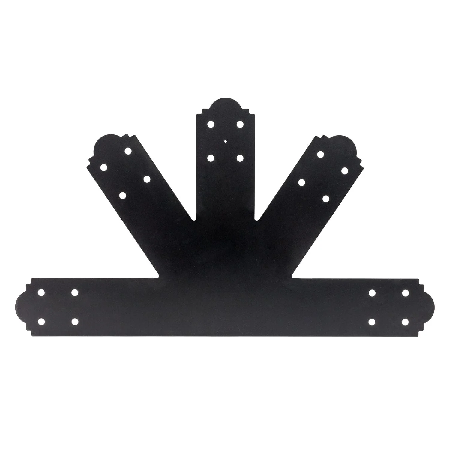Simpson Strong-Tie APGP812 Outdoor Accents Mission Collection 8:12 Pitch ZMAX, Black Powder-Coated Gable Plate - Image 3