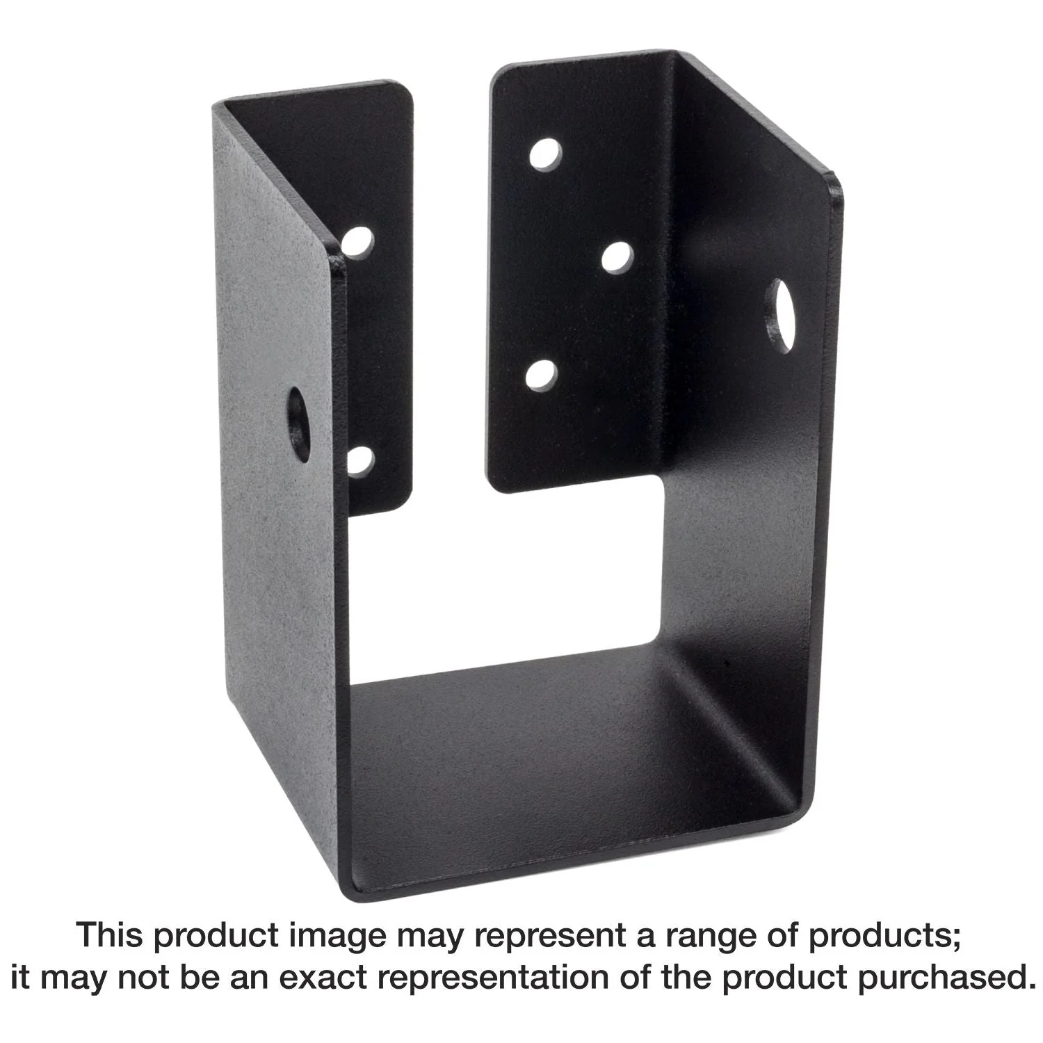 Simpson Strong-Tie APHH46R Outdoor Accents APHH ZMAX, Black Heavy Joist Hanger for 4x6 Rough - Image 1