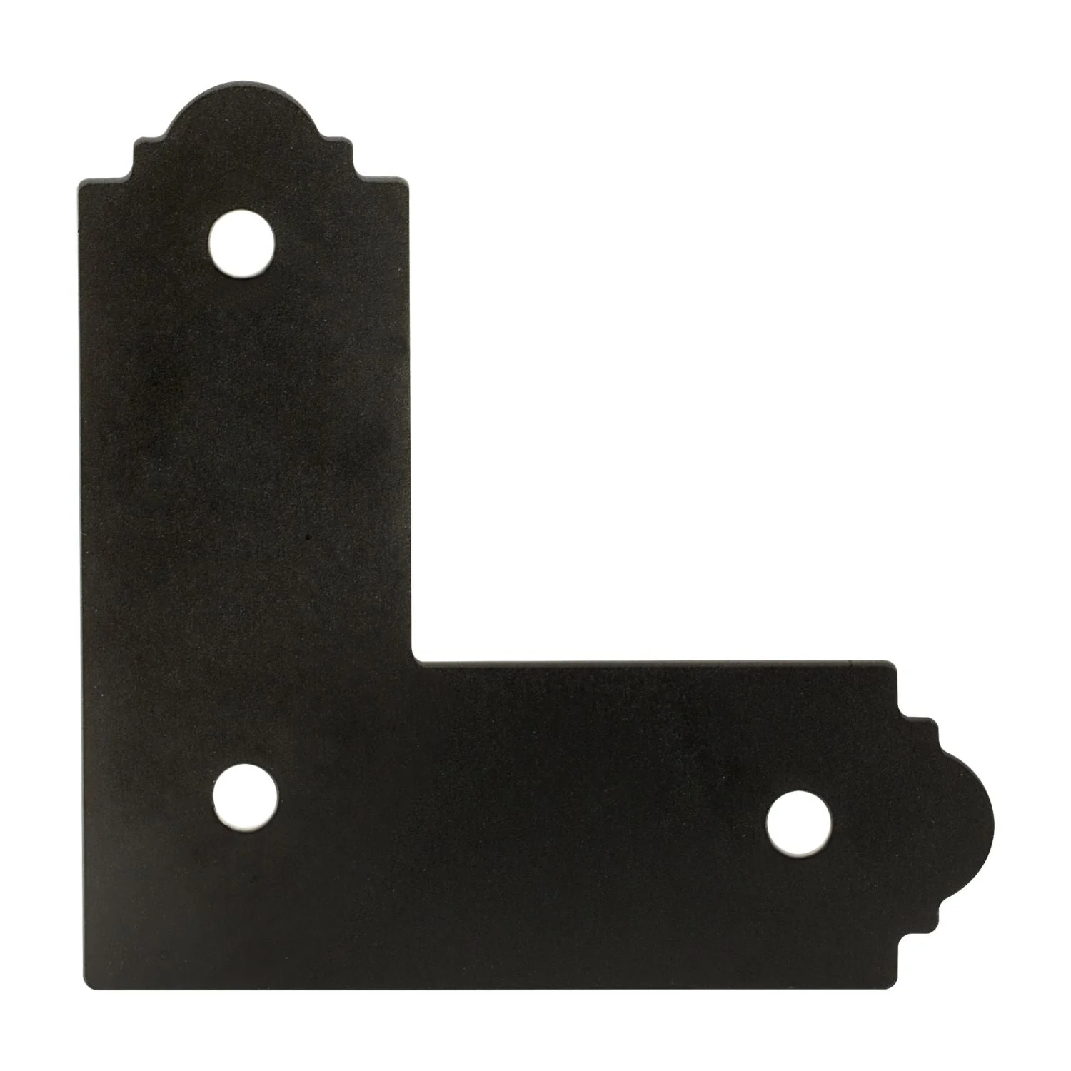 Simpson Strong-Tie APL4 Outdoor Accents Mission Collection ZMAX, Black Powder-Coated L Strap for 4x4 - Image 2