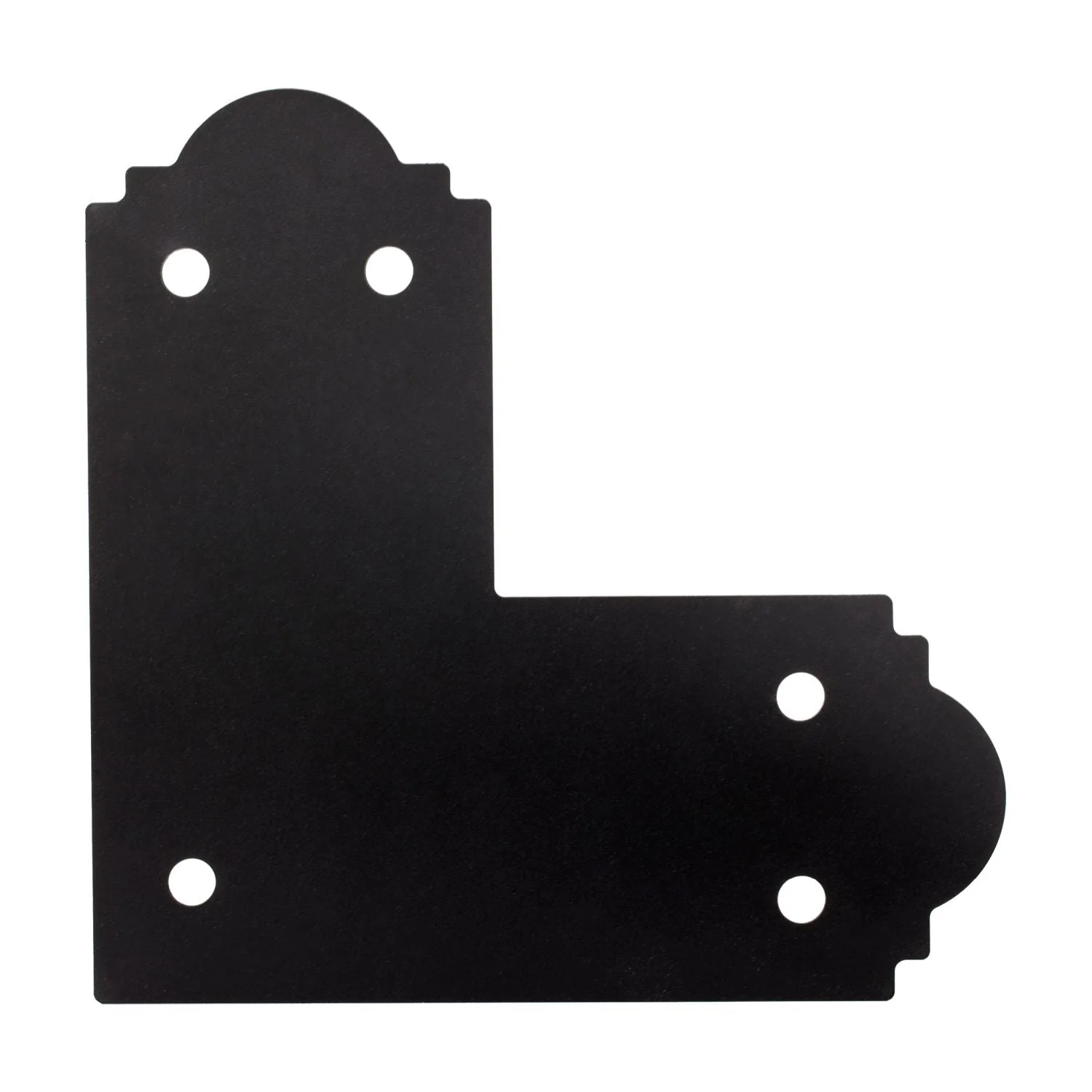 Simpson Strong-Tie APL6 Outdoor Accents Mission Collection ZMAX, Black Powder-Coated L Strap for 6x6 - Image 2