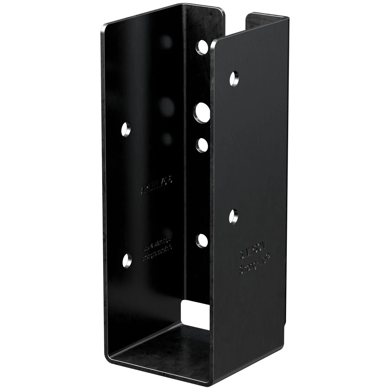 Simpson Strong-Tie APLH1.75-6 Outdoor Accents APLH ZMAX, Black Lt. Joist Hanger for 1-3/4 x 6 Rough Cedar - Image 3