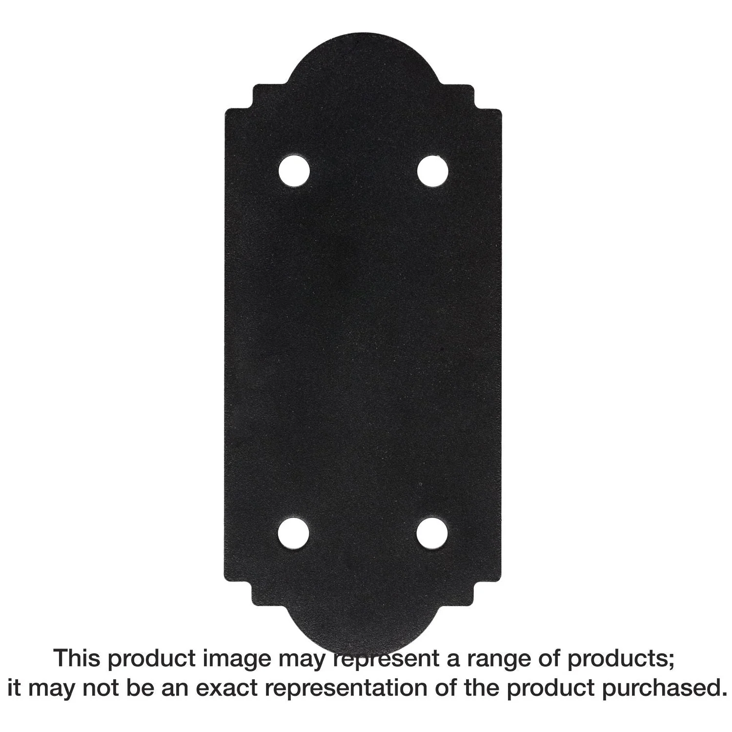 Simpson Strong-Tie APST612 Outdoor Accents Mission Collection ZMAX, Black Powder-Coated Strap for 6x - Image 3