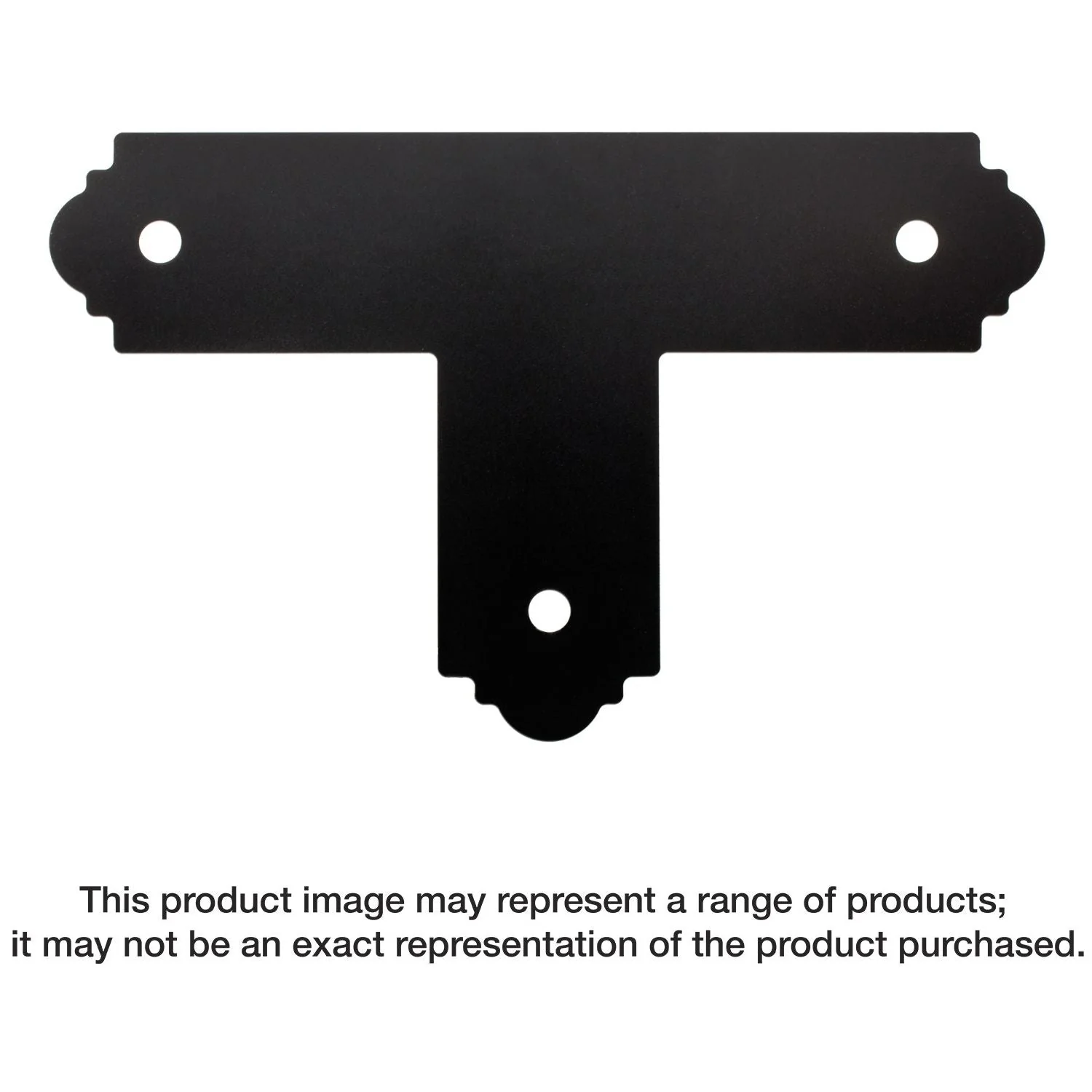 Simpson Strong-Tie APT4 Outdoor Accents Mission Collection ZMAX, Black Powder-Coated T Strap for 4x4 - Image 1