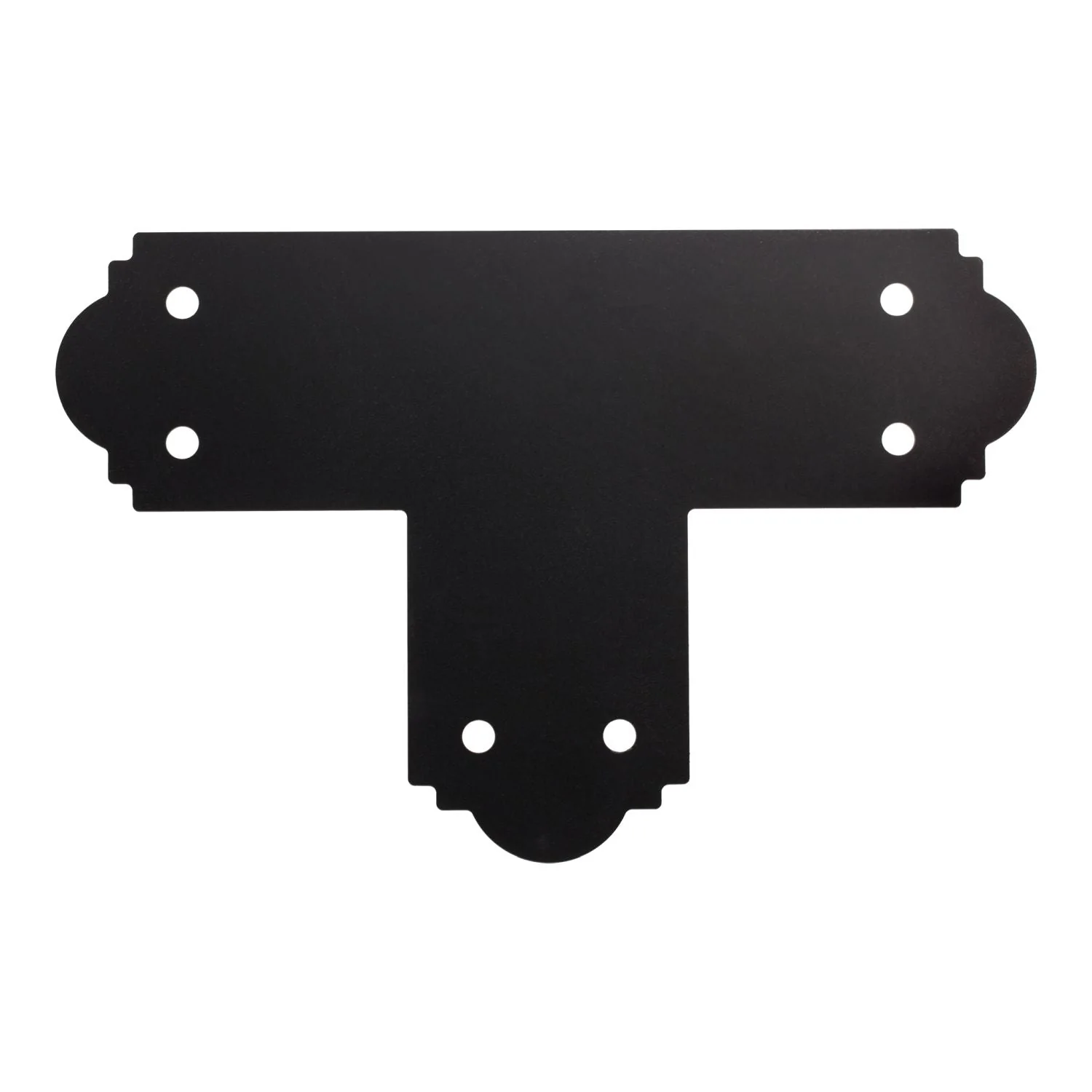 Simpson Strong-Tie APT6 Outdoor Accents Mission Collection ZMAX, Black Powder-Coated T Strap for 6x6 - Image 2