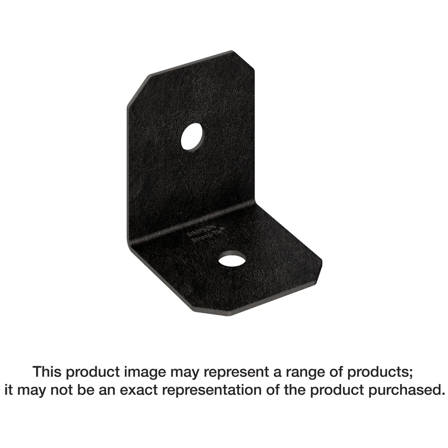 Simpson Strong-Tie APVA4 Outdoor Accents Avant Collection ZMAX, Black Powder-Coated 90° Angle for 4x - Image 1