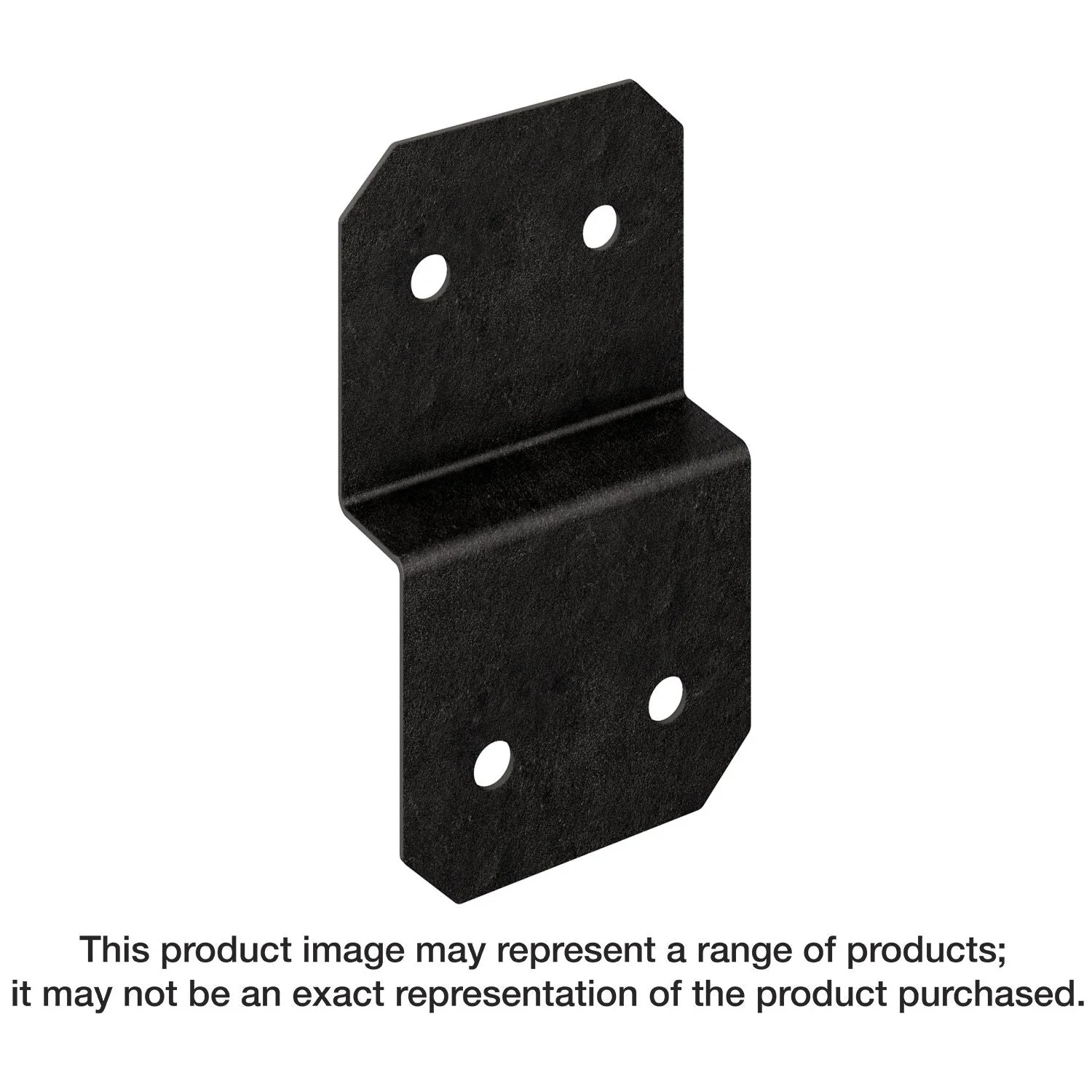 Simpson Strong-Tie APVDJT2-6 Outdoor Accents Avant Collection 5-in. ZMAX, Black Powder-Coated Deck Joist Tie for 2x - Image 1