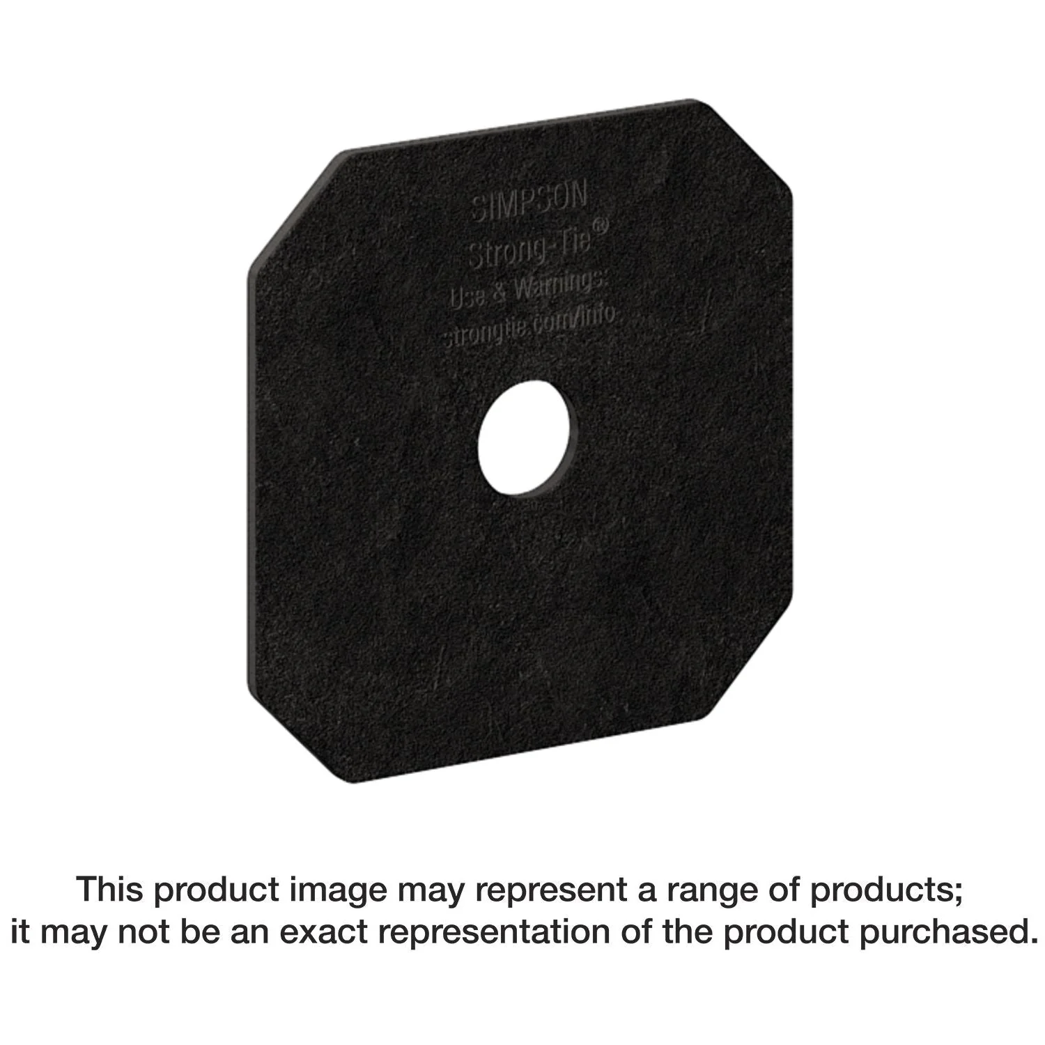 Simpson Strong-Tie APVDW56 Outdoor Accents Avant Collection Z-MAX, Black Powder-Coated Decorative Washer