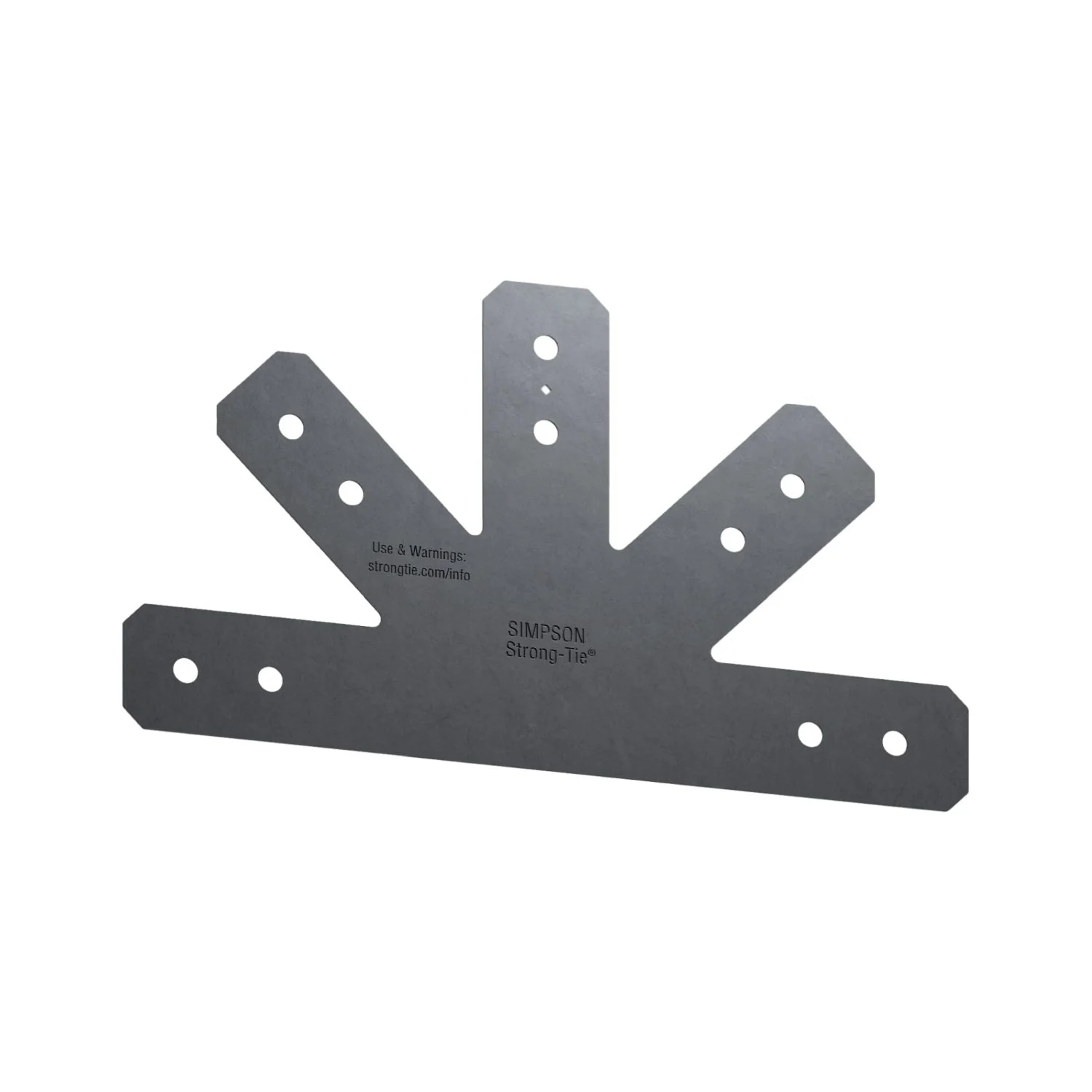Simpson Strong-Tie Outdoor Accents Avant Collection 12:12 Pitch, Black Powder-Coated Gable Plate for 4x (APVGP1212-4) - Image 1