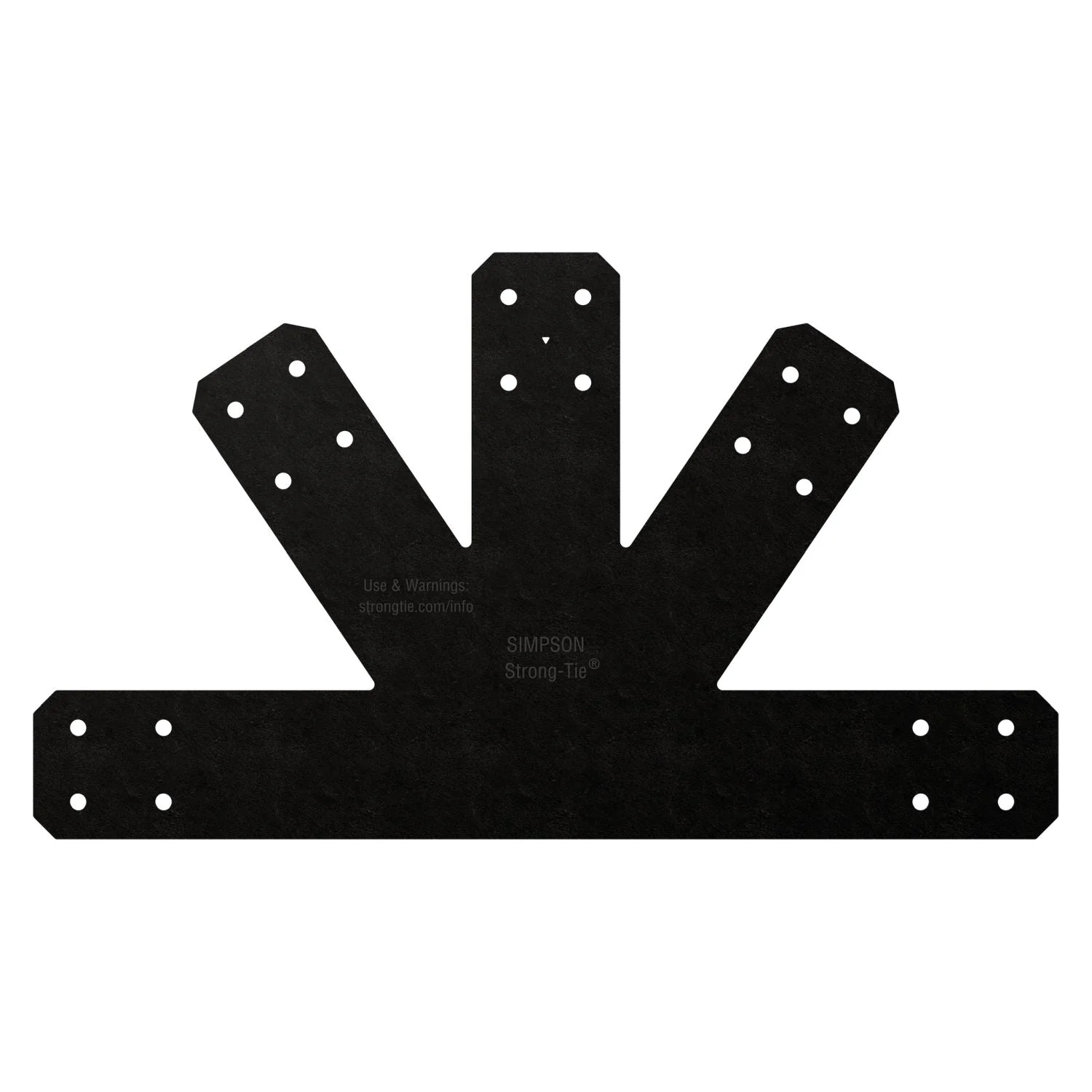 Simpson Strong-Tie APVGP812 Outdoor Accents Avant Collection 8:12 Pitch, Black Powder-Coated Gable Plate - Image 3