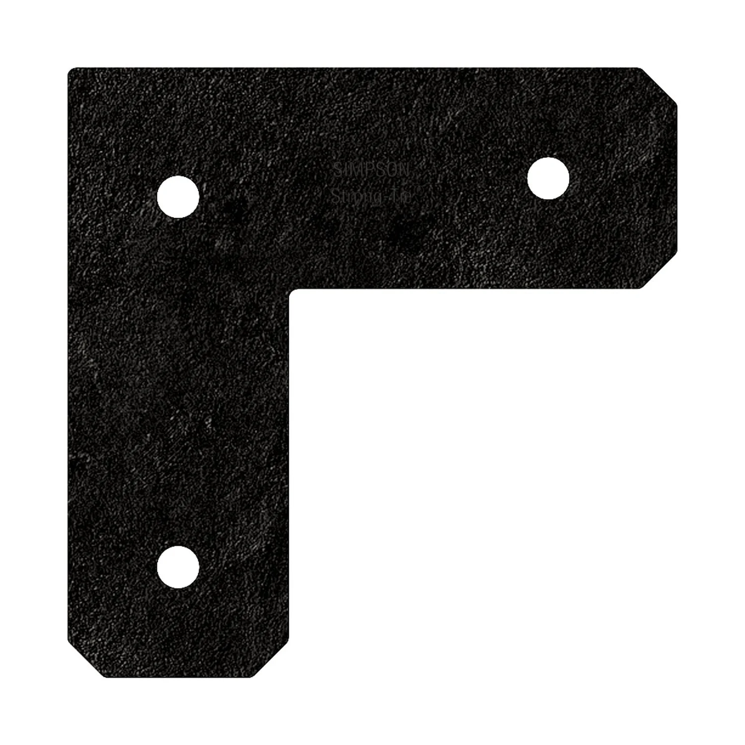 Simpson Strong-Tie APVL4 Outdoor Accents Avant Collection ZMAX, Black Powder-Coated L Strap for 4x4 - Image 2