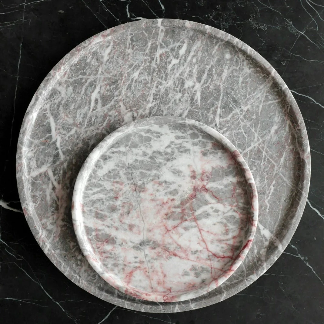 AYRES | ROSE MARBLE TRAY SET