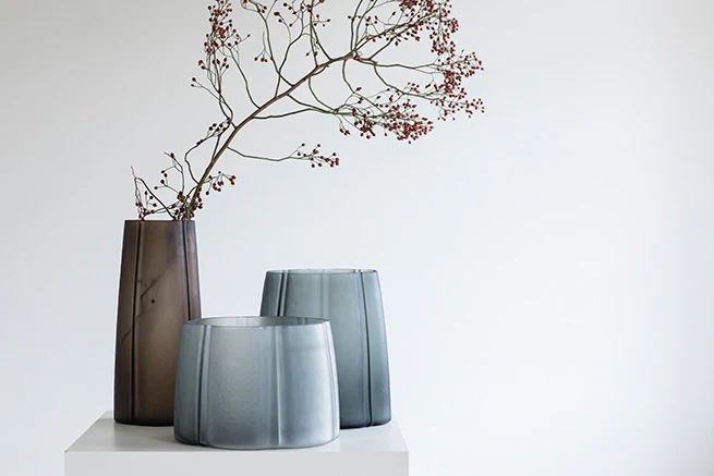 VASE DARK GREY SHAPE BY PIET BOON - $455.00 - Image 3