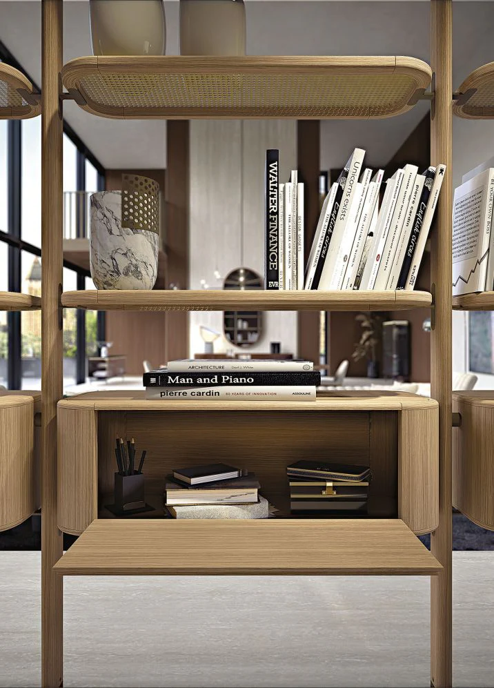 OPALE 9-SHELF & 3-STORAGE UNIT ASH BOOKCASE - $25,000 - Image 3