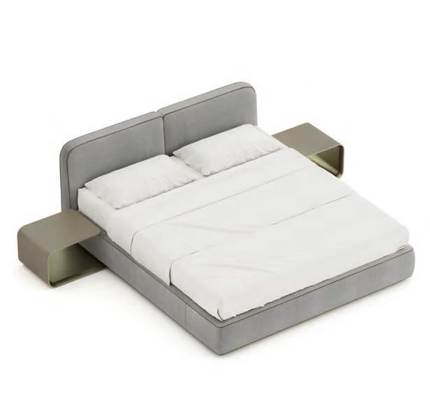 ASTON MARTIN HOME | V298 UPHOLSTERED DOUBLE BED WITH NIGHTSTANDS | $44,660.00 - Image 1