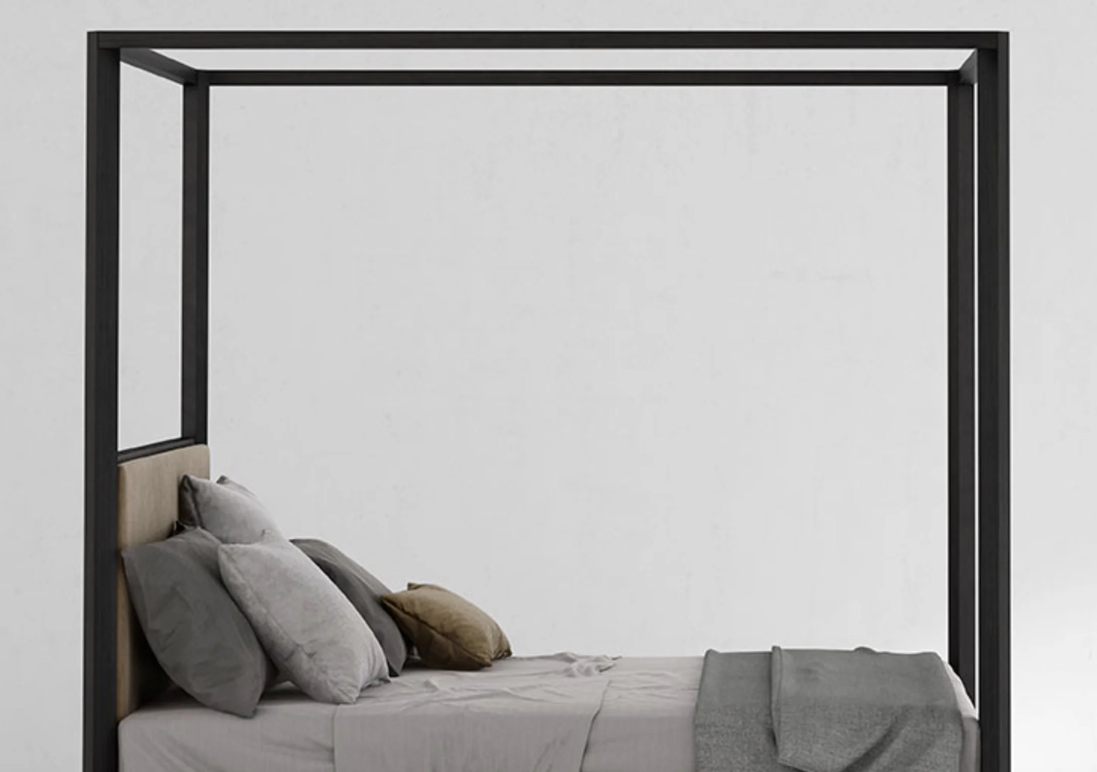 PUNT MOBLES | BREDA BED WITH CANOPY | $8,850.00 - Image 2
