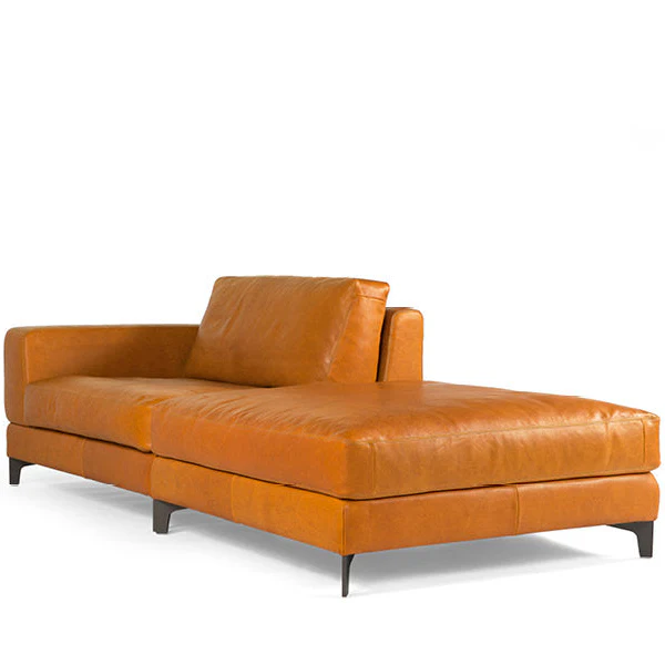 BEN LEATHER SOFA WITH POUF | $13,050.00 - Image 2