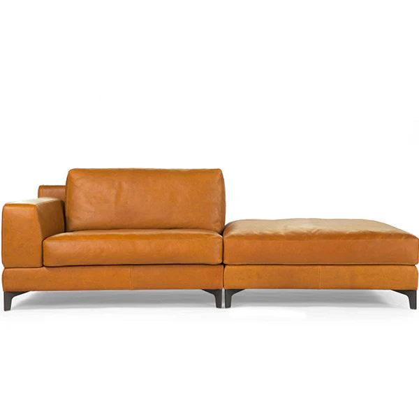 BEN LEATHER SOFA WITH POUF | ,050.00