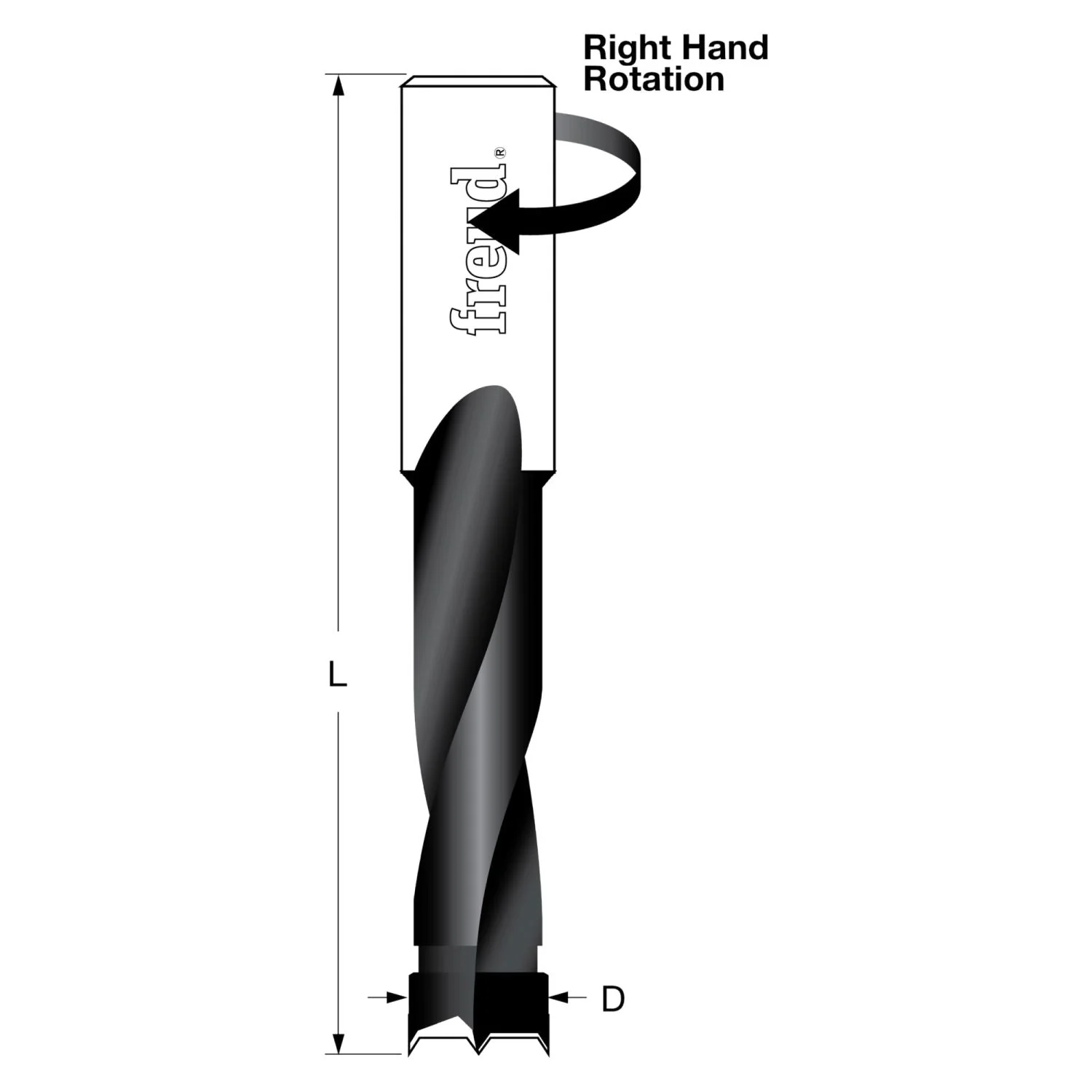 Freud BP15070R 15 mm (Dia.) Brad Point Bit - Image 1