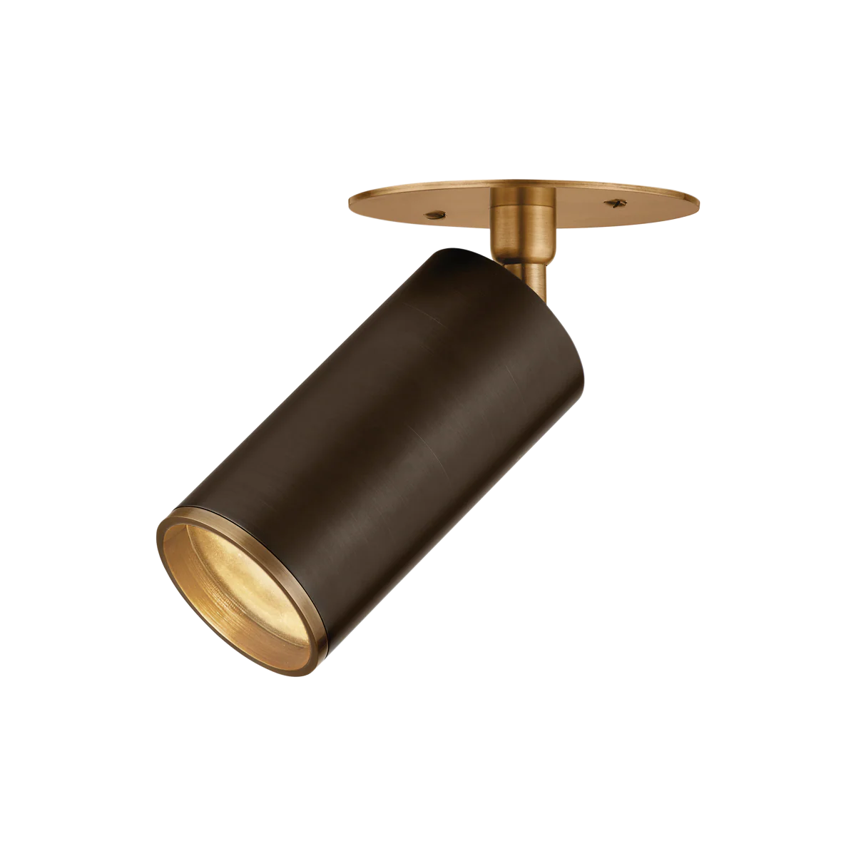 HUDSON VALLEY LIGHTING | CALEB FLUSHMOUNT - PATINA BRASS W BRONZE | $212.00 - Image 1